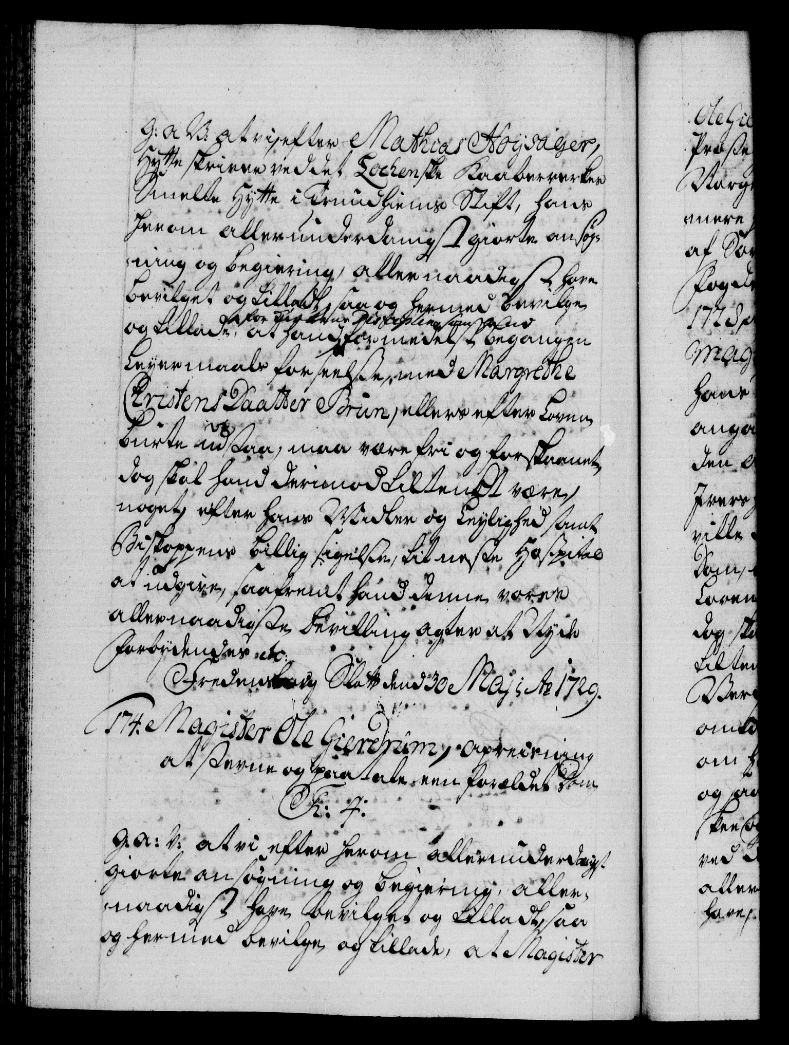 Danske Kanselli 1572-1799, AV/RA-EA-3023/F/Fc/Fca/Fcaa/L0026: Norske registre, 1729-1730, p. 135b