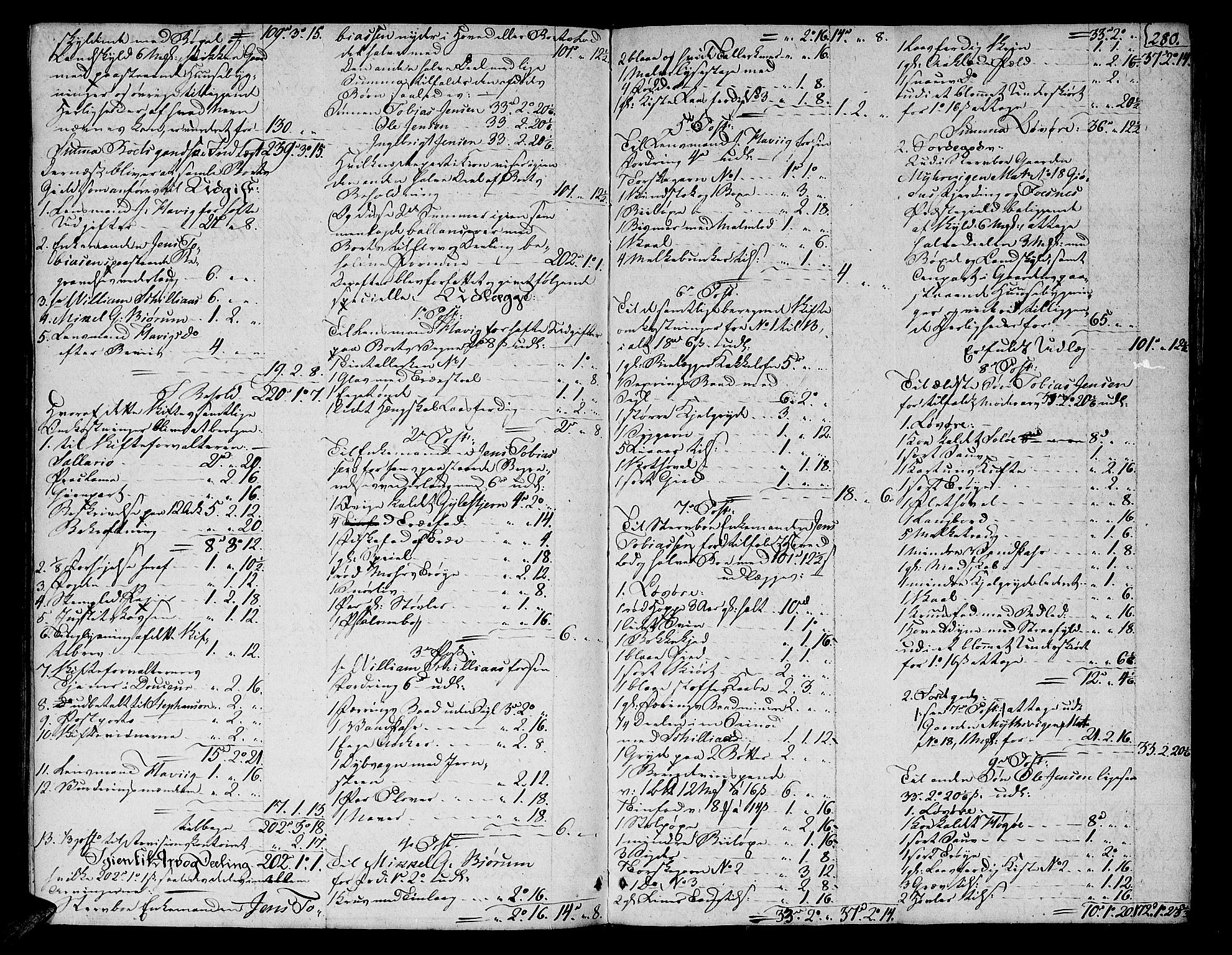 Namdal sorenskriveri, AV/SAT-A-4133/1/3/3A/L0035: Skifteprotokoll nr. 25, 1805-1809, p. 279b-280a