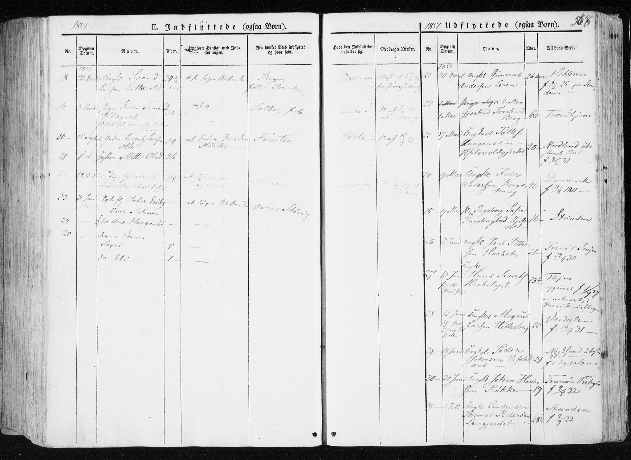 Ministerialprotokoller, klokkerbøker og fødselsregistre - Nord-Trøndelag, SAT/A-1458/709/L0074: Parish register (official) no. 709A14, 1845-1858, p. 558