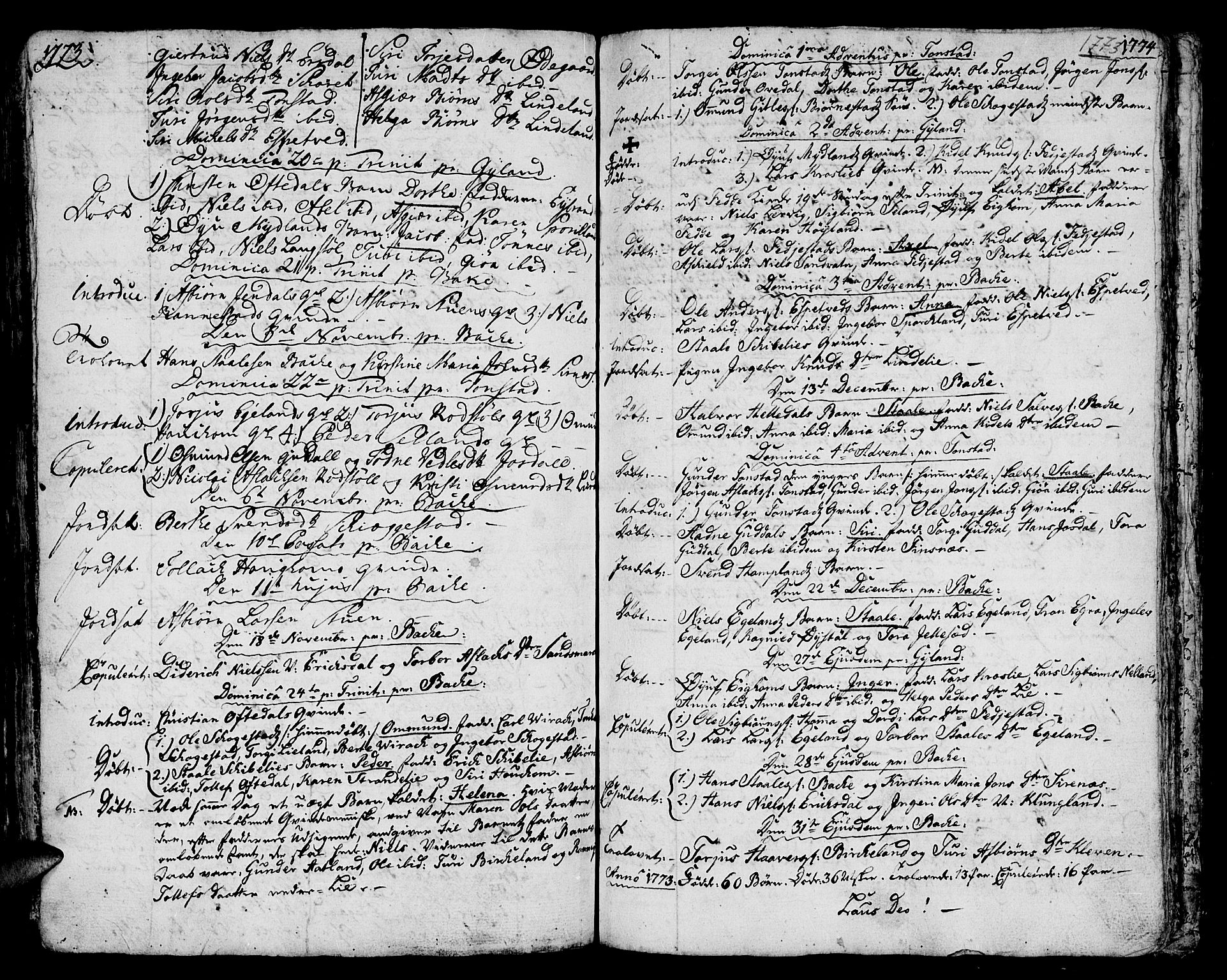 Bakke sokneprestkontor, AV/SAK-1111-0002/F/Fa/Faa/L0001: Parish register (official) no. A 1, 1741-1780, p. 201