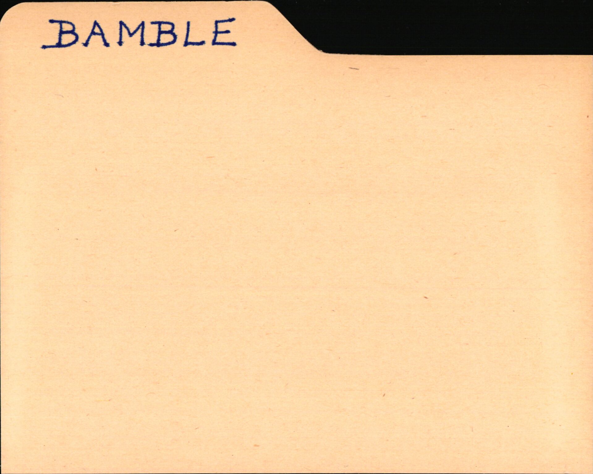 Statsarkivet i Kongsberg, AV/SAKO-A-0001/E/Ed/L0003/0001: Registerkort til avskrifter for eiendommer i Telemark / Eiendommer i Bamble kommune, 1600-1950, p. 1