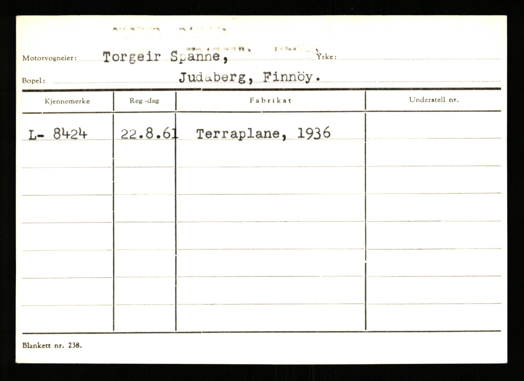 Stavanger trafikkstasjon, AV/SAST-A-101942/0/G/L0002: Registreringsnummer: 5791 - 10405, 1930-1971, p. 1567