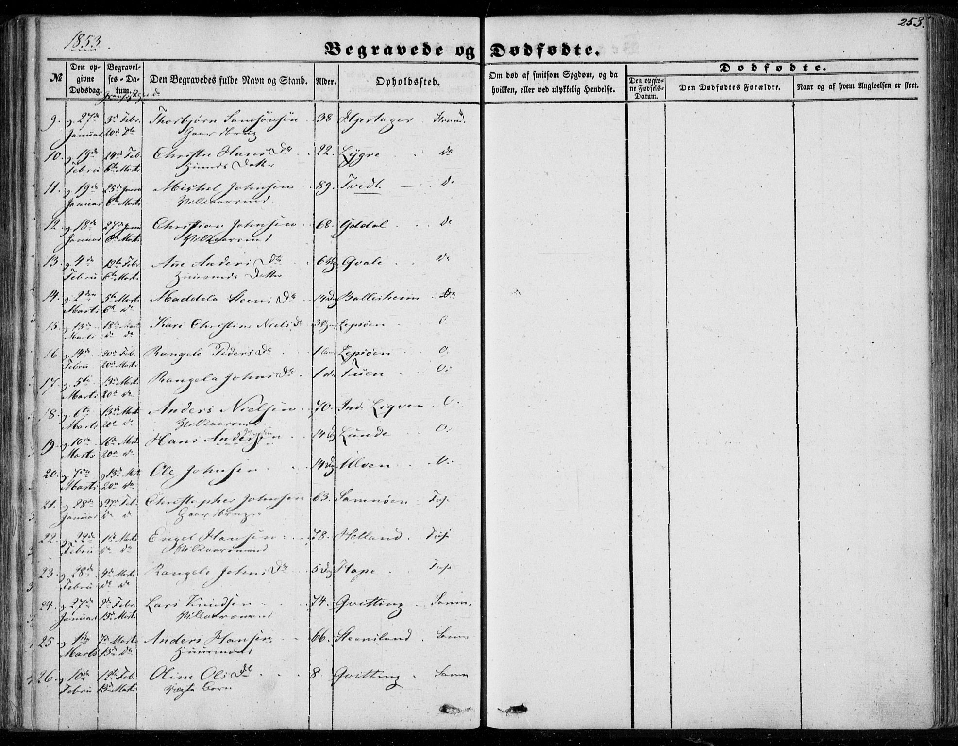 Os sokneprestembete, AV/SAB-A-99929: Parish register (official) no. A 16, 1851-1859, p. 253