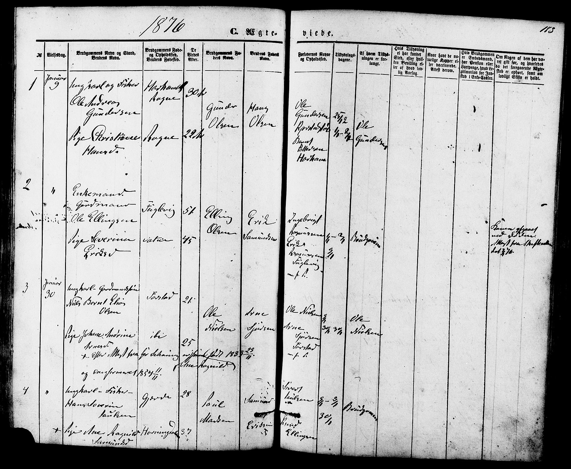 Ministerialprotokoller, klokkerbøker og fødselsregistre - Møre og Romsdal, SAT/A-1454/536/L0500: Parish register (official) no. 536A09, 1876-1889, p. 183