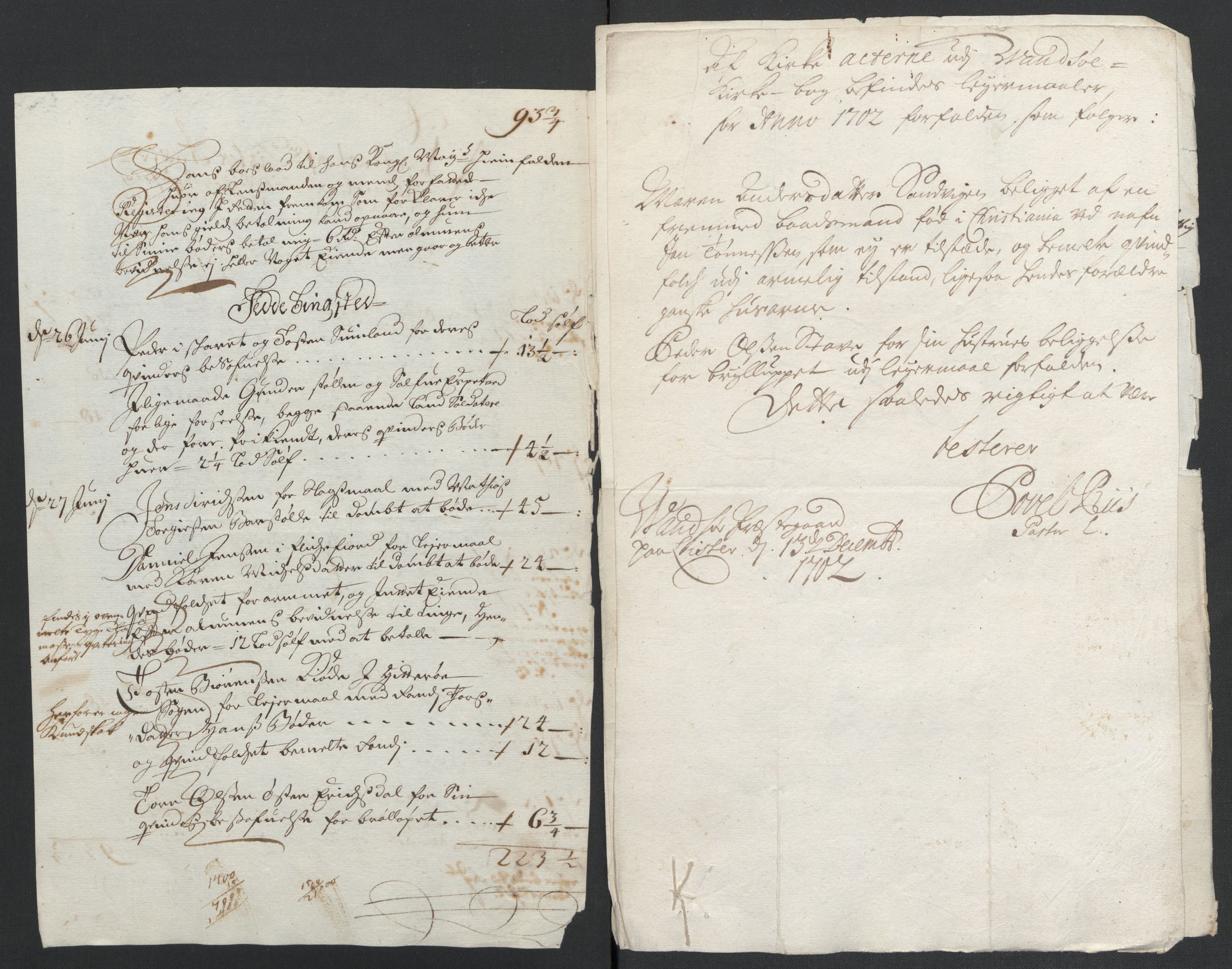 Rentekammeret inntil 1814, Reviderte regnskaper, Fogderegnskap, RA/EA-4092/R43/L2549: Fogderegnskap Lista og Mandal, 1701-1702, p. 237