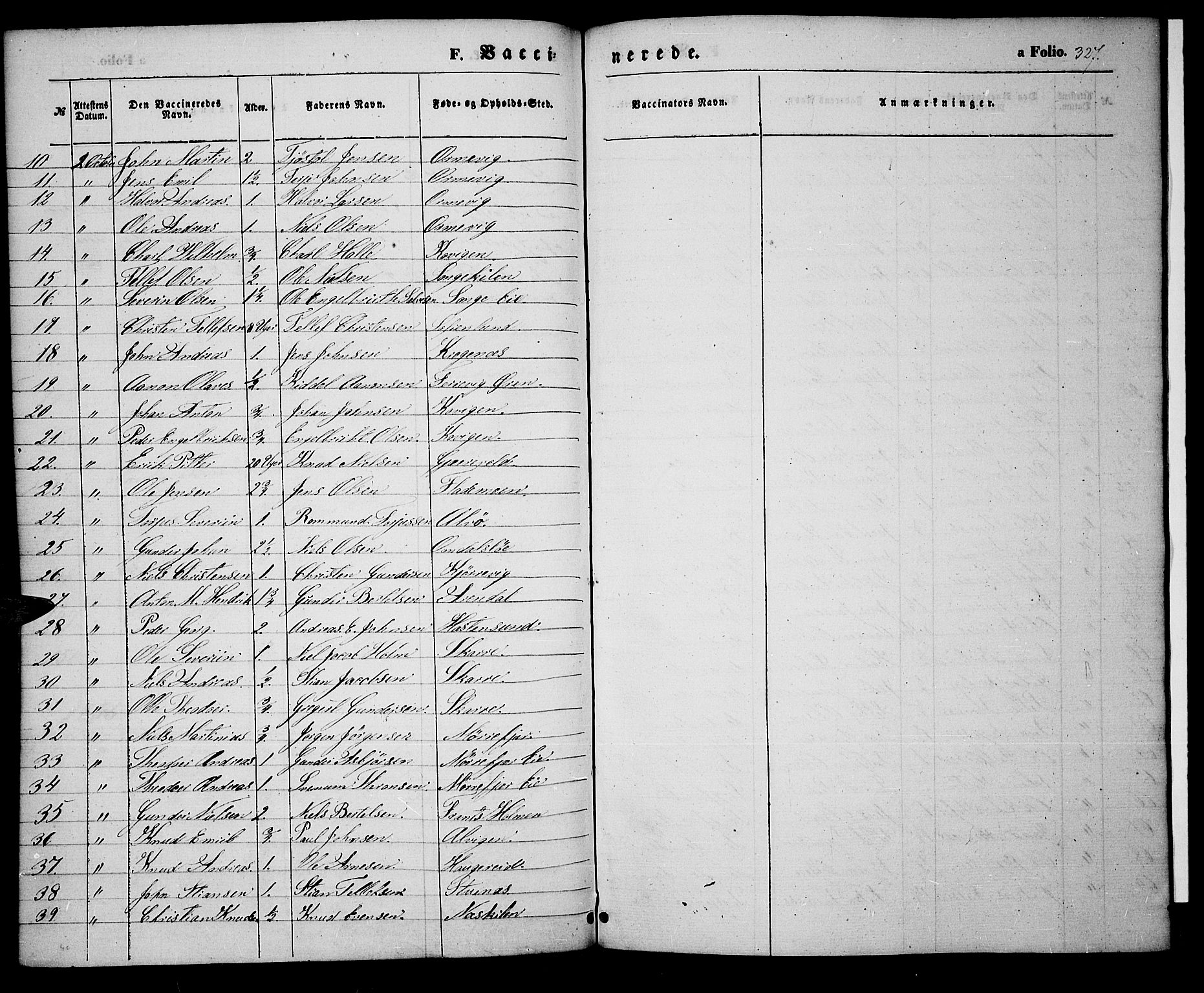 Tromøy sokneprestkontor, AV/SAK-1111-0041/F/Fa/L0005: Parish register (official) no. A 5, 1847-1856, p. 327