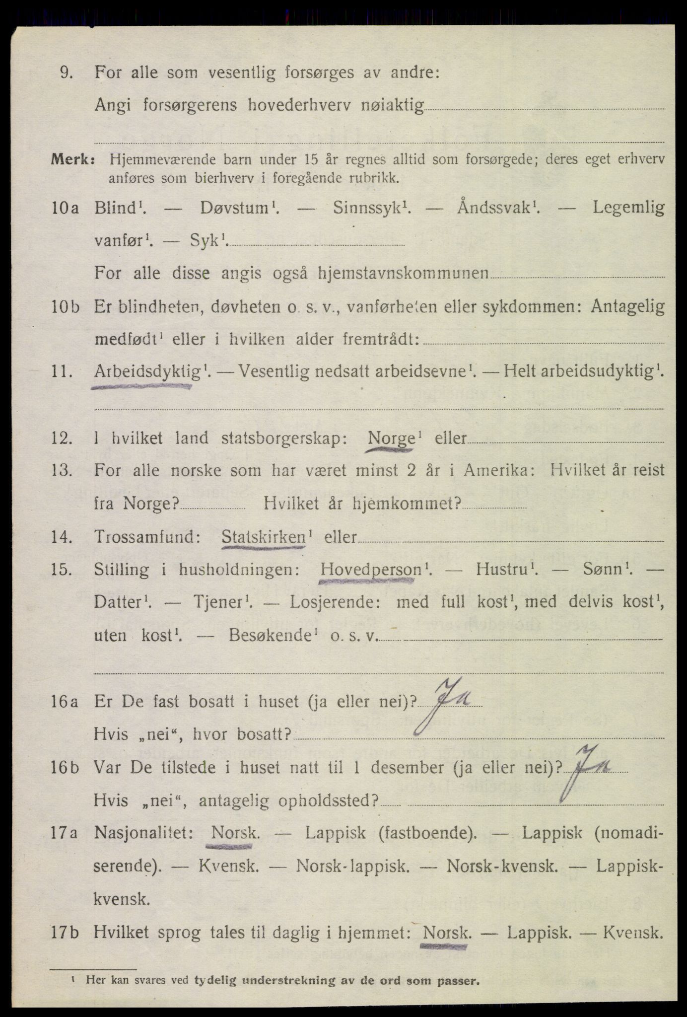 SAT, 1920 census for Gildeskål, 1920, p. 9725