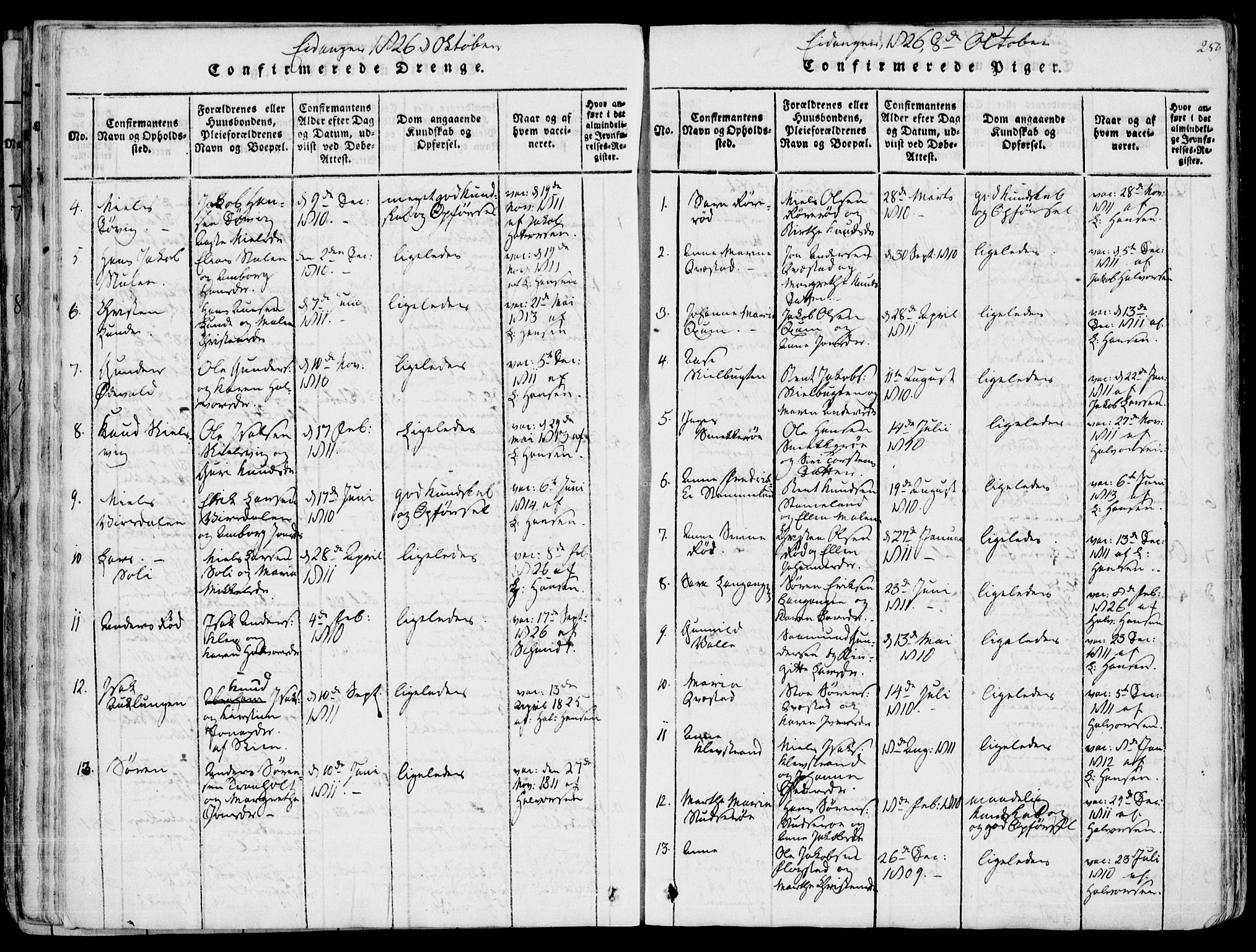 Eidanger kirkebøker, SAKO/A-261/F/Fa/L0007: Parish register (official) no. 7, 1814-1831, p. 259