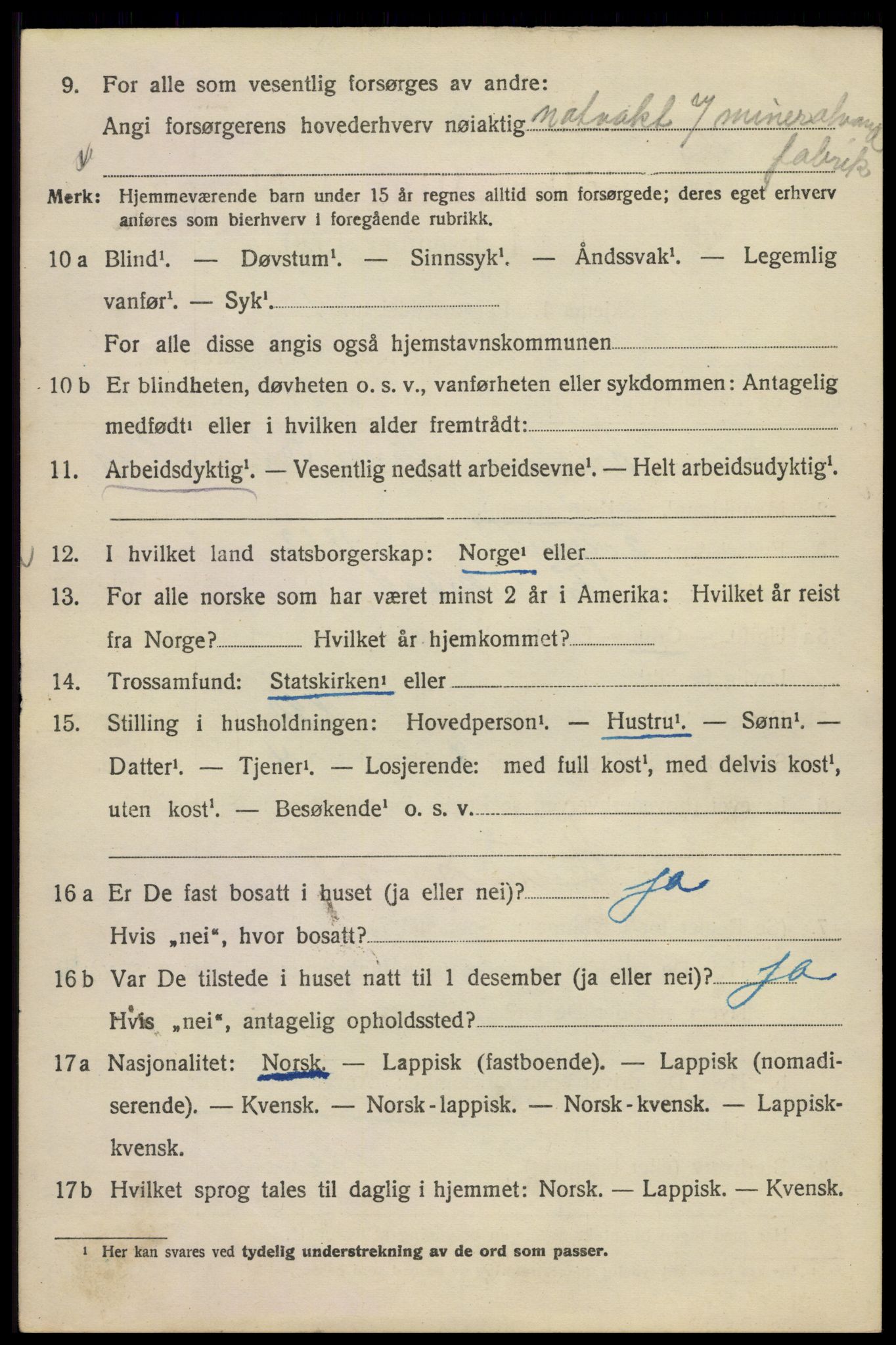 SAO, 1920 census for Kristiania, 1920, p. 611148