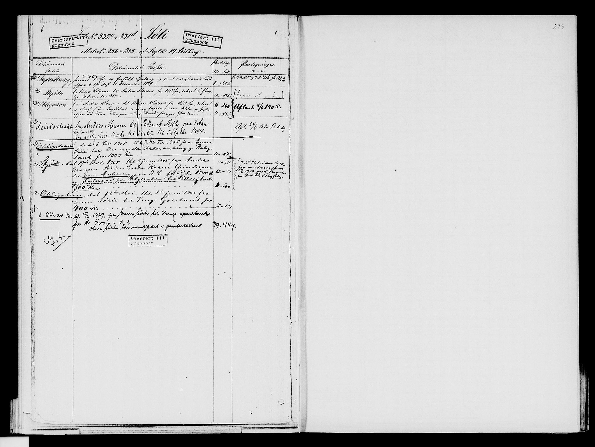 Nord-Hedmark sorenskriveri, SAH/TING-012/H/Ha/Had/Hade/L0001B: Mortgage register no. 4.1b, 1871-1940, p. 293