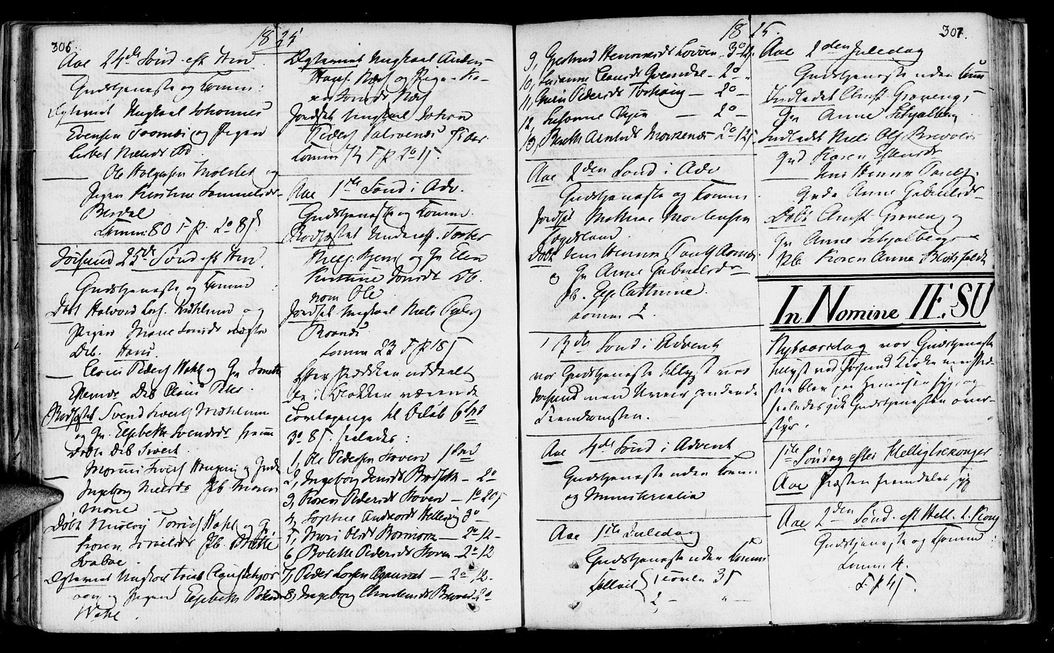 Ministerialprotokoller, klokkerbøker og fødselsregistre - Sør-Trøndelag, SAT/A-1456/655/L0674: Parish register (official) no. 655A03, 1802-1826, p. 306-307