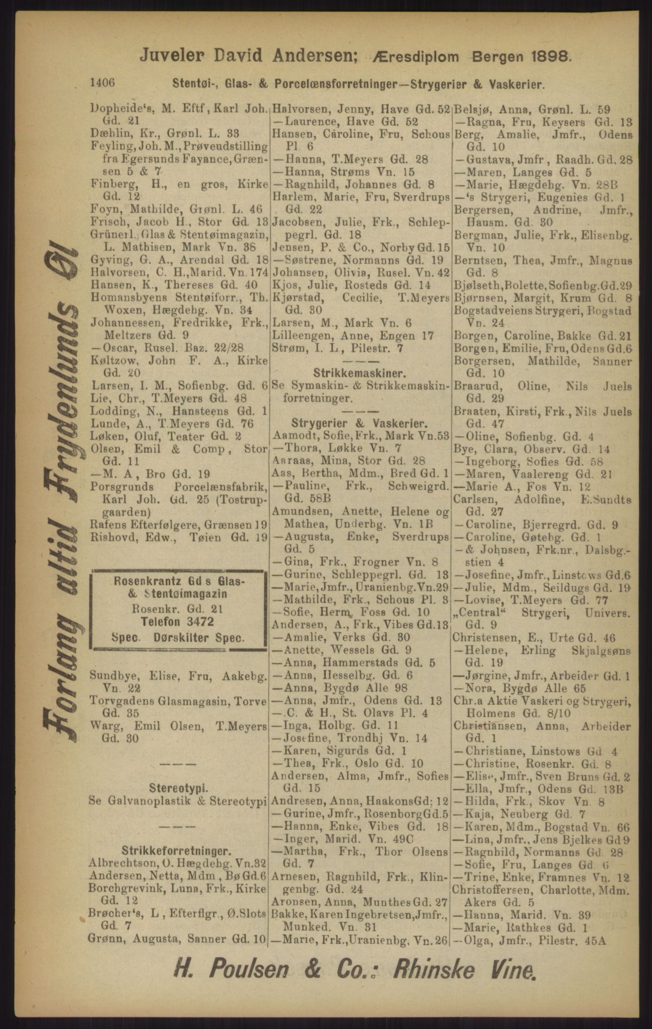 Kristiania/Oslo adressebok, PUBL/-, 1902, p. 1406