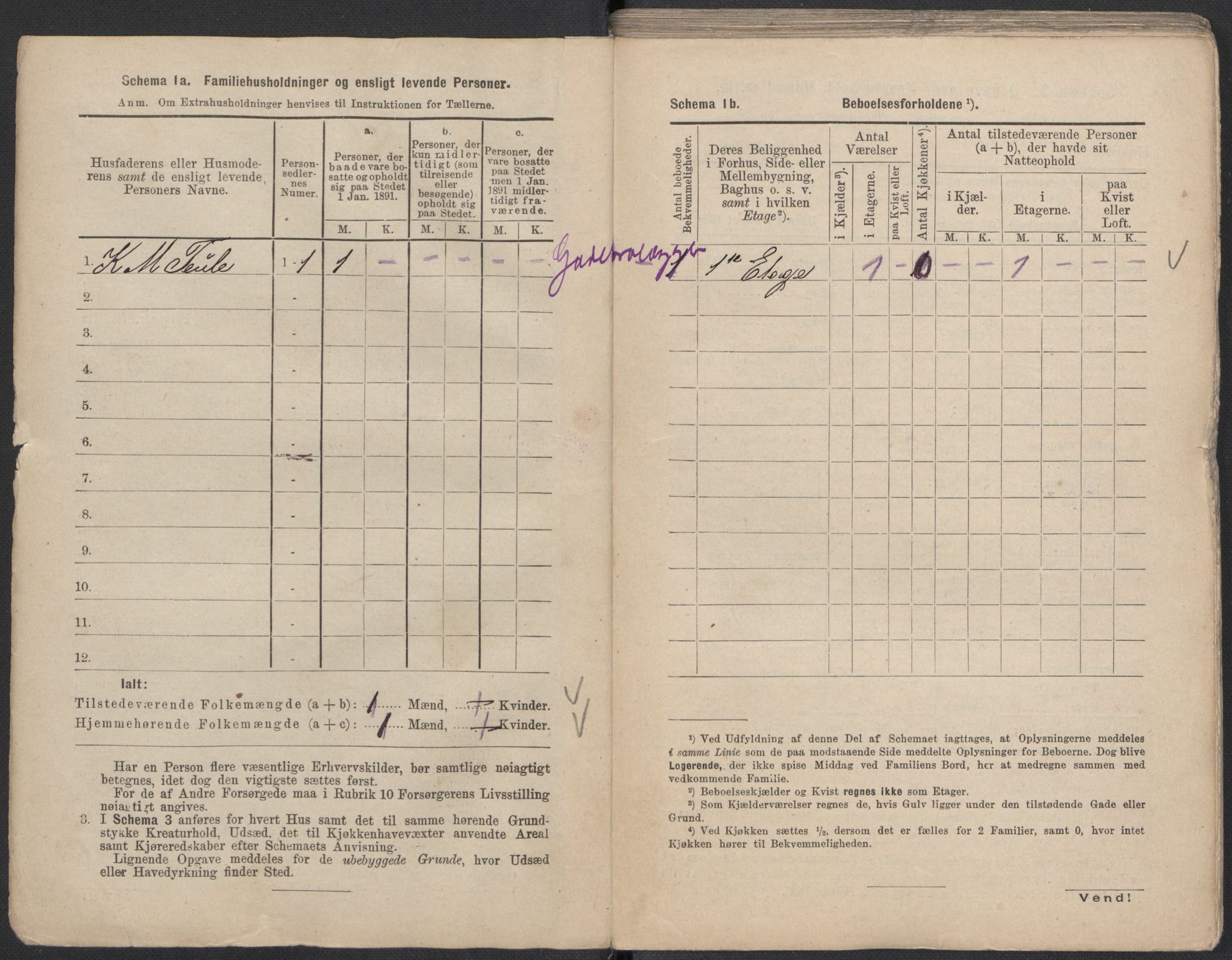 RA, 1891 Census for 1301 Bergen, 1891, p. 8323