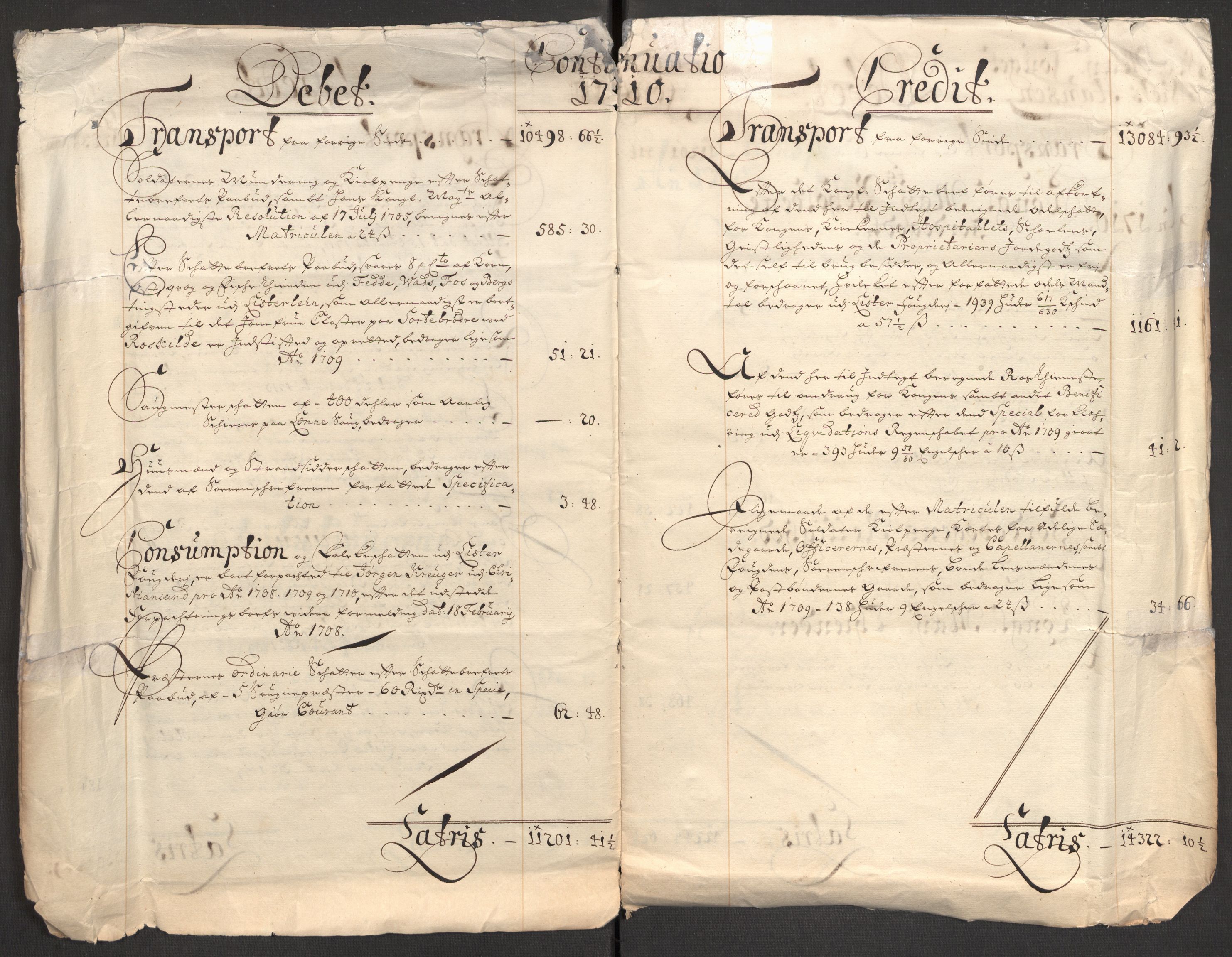 Rentekammeret inntil 1814, Reviderte regnskaper, Fogderegnskap, AV/RA-EA-4092/R43/L2553: Fogderegnskap Lista og Mandal, 1710, p. 6