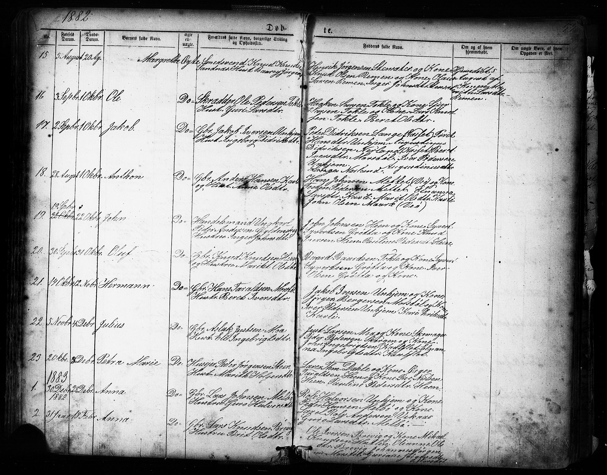 Ministerialprotokoller, klokkerbøker og fødselsregistre - Møre og Romsdal, SAT/A-1454/545/L0588: Parish register (copy) no. 545C02, 1867-1902, p. 53