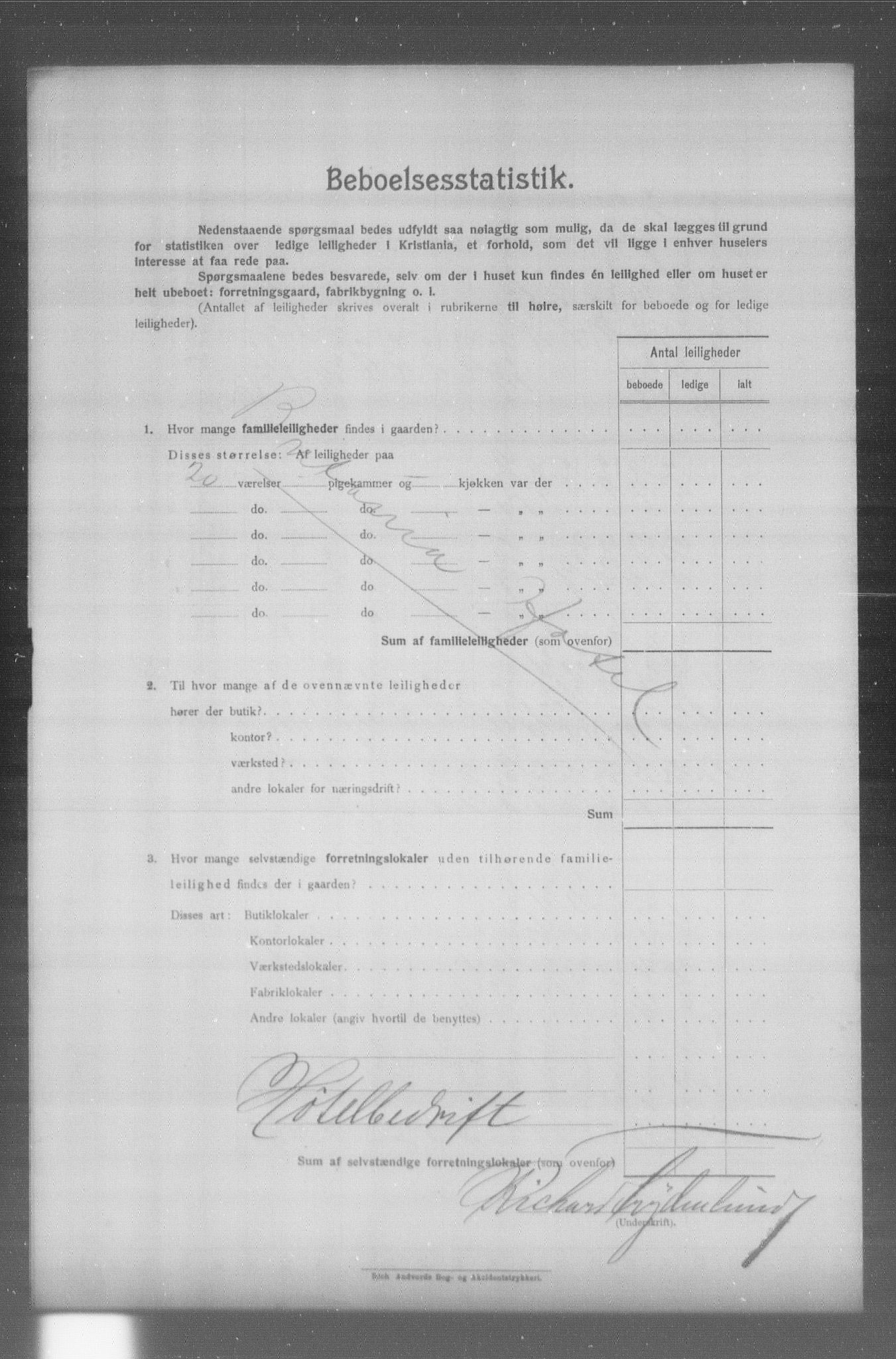 OBA, Municipal Census 1904 for Kristiania, 1904, p. 21285