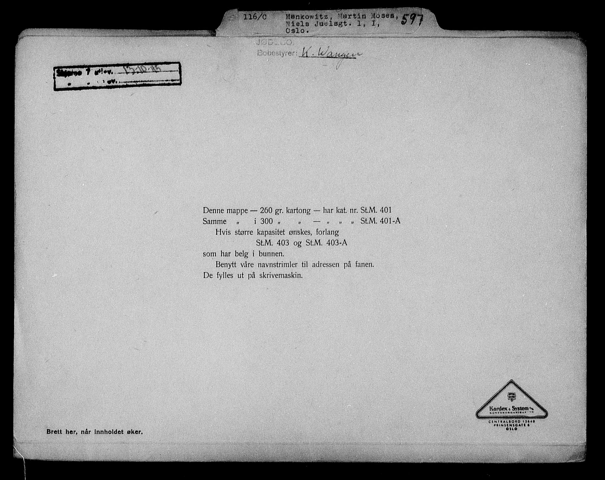 Justisdepartementet, Tilbakeføringskontoret for inndratte formuer, AV/RA-S-1564/H/Hc/Hcc/L0961: --, 1945-1947, p. 477