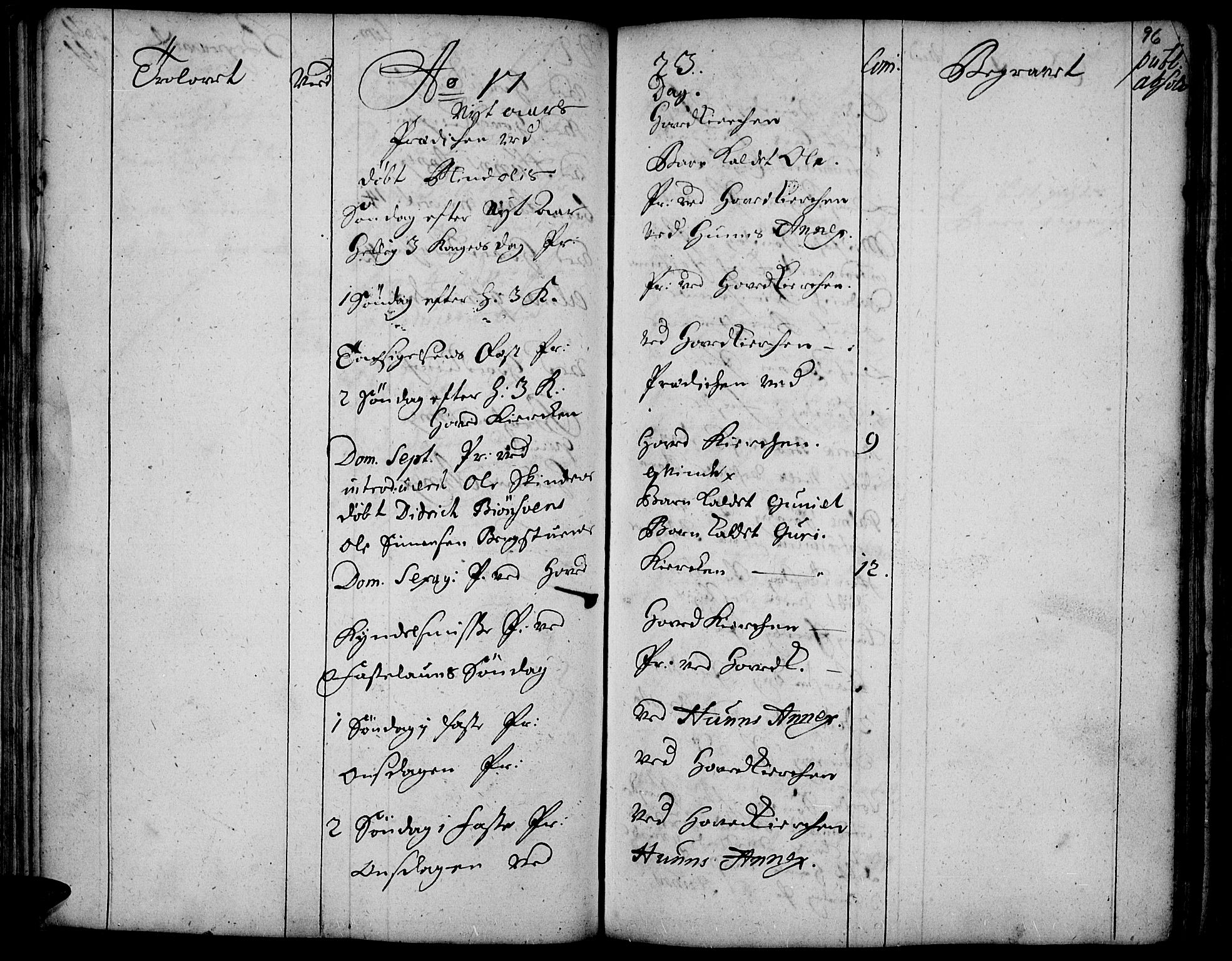 Vardal prestekontor, SAH/PREST-100/H/Ha/Haa/L0001: Parish register (official) no. 1, 1706-1748, p. 96