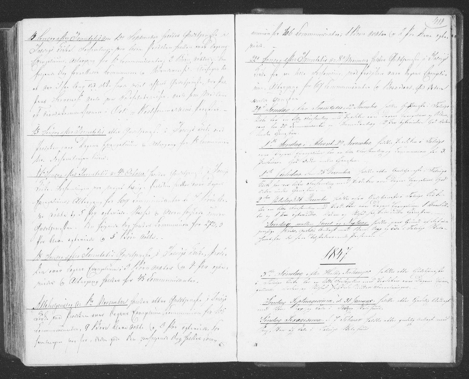 Talvik sokneprestkontor, SATØ/S-1337/H/Ha/L0009kirke: Parish register (official) no. 9, 1837-1852, p. 411
