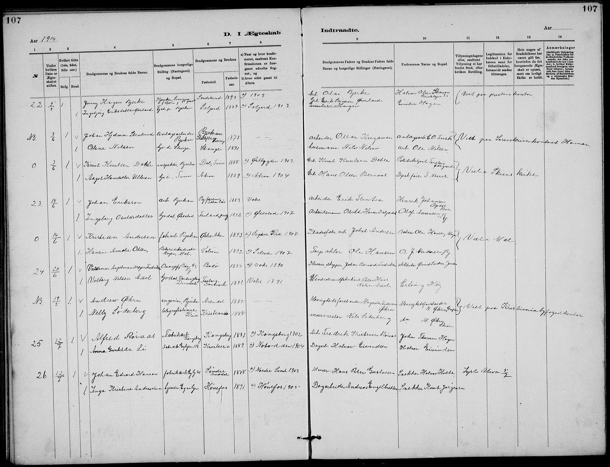 Rjukan kirkebøker, AV/SAKO-A-294/G/Ga/L0001: Parish register (copy) no. 1, 1880-1914, p. 107