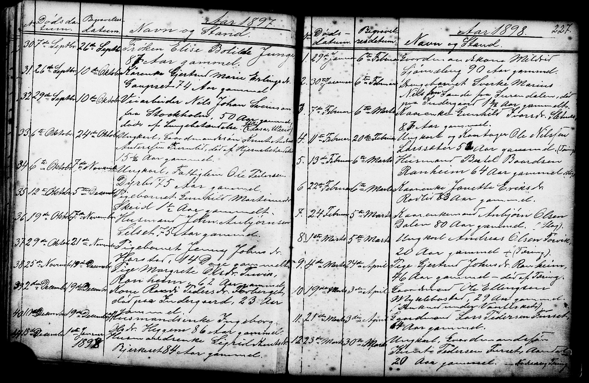 Ministerialprotokoller, klokkerbøker og fødselsregistre - Møre og Romsdal, AV/SAT-A-1454/584/L0969: Parish register (copy) no. 584C02, 1877-1911, p. 227