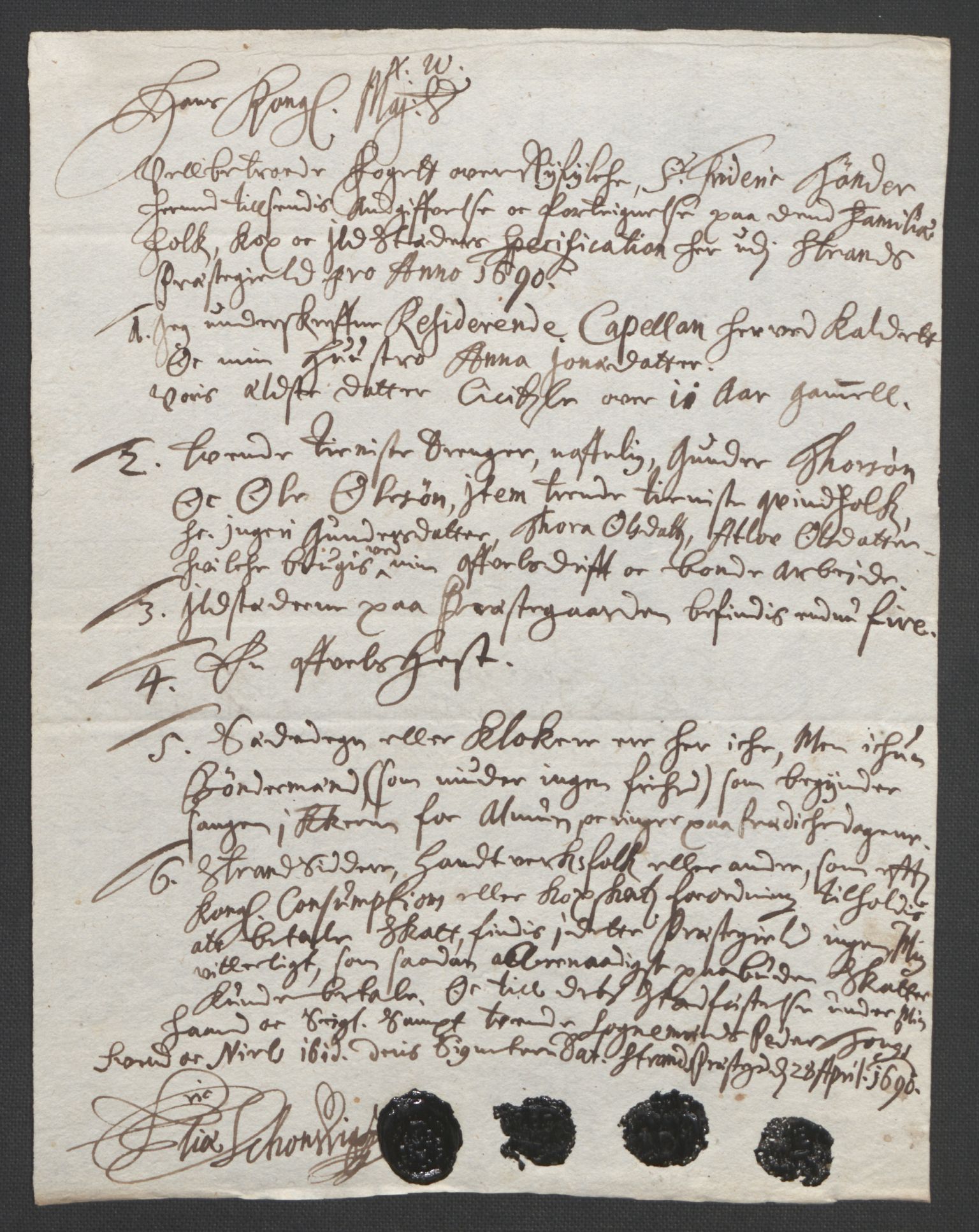 Rentekammeret inntil 1814, Reviderte regnskaper, Fogderegnskap, AV/RA-EA-4092/R47/L2856: Fogderegnskap Ryfylke, 1689-1693, p. 191