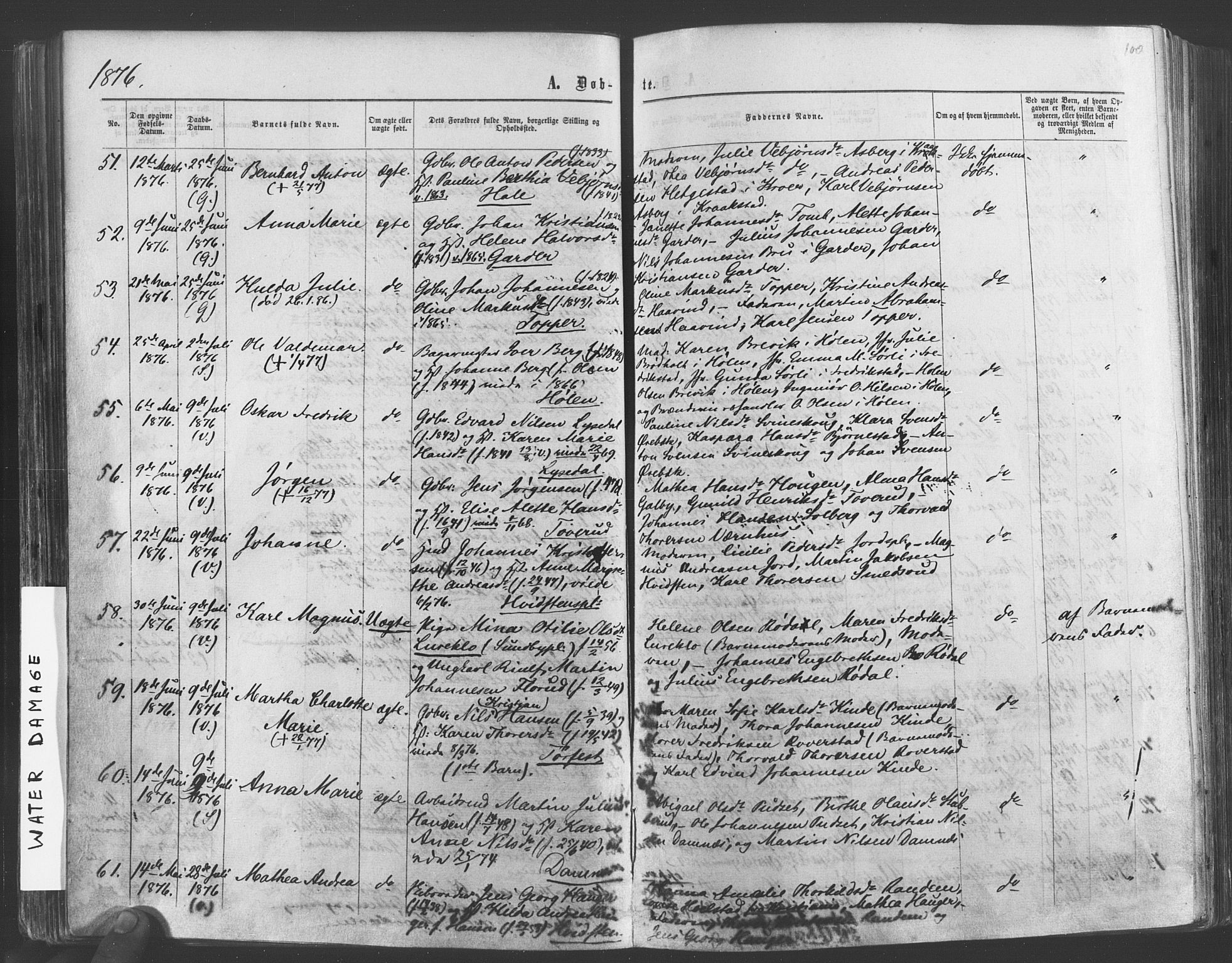 Vestby prestekontor Kirkebøker, SAO/A-10893/F/Fa/L0008: Parish register (official) no. I 8, 1863-1877, p. 100