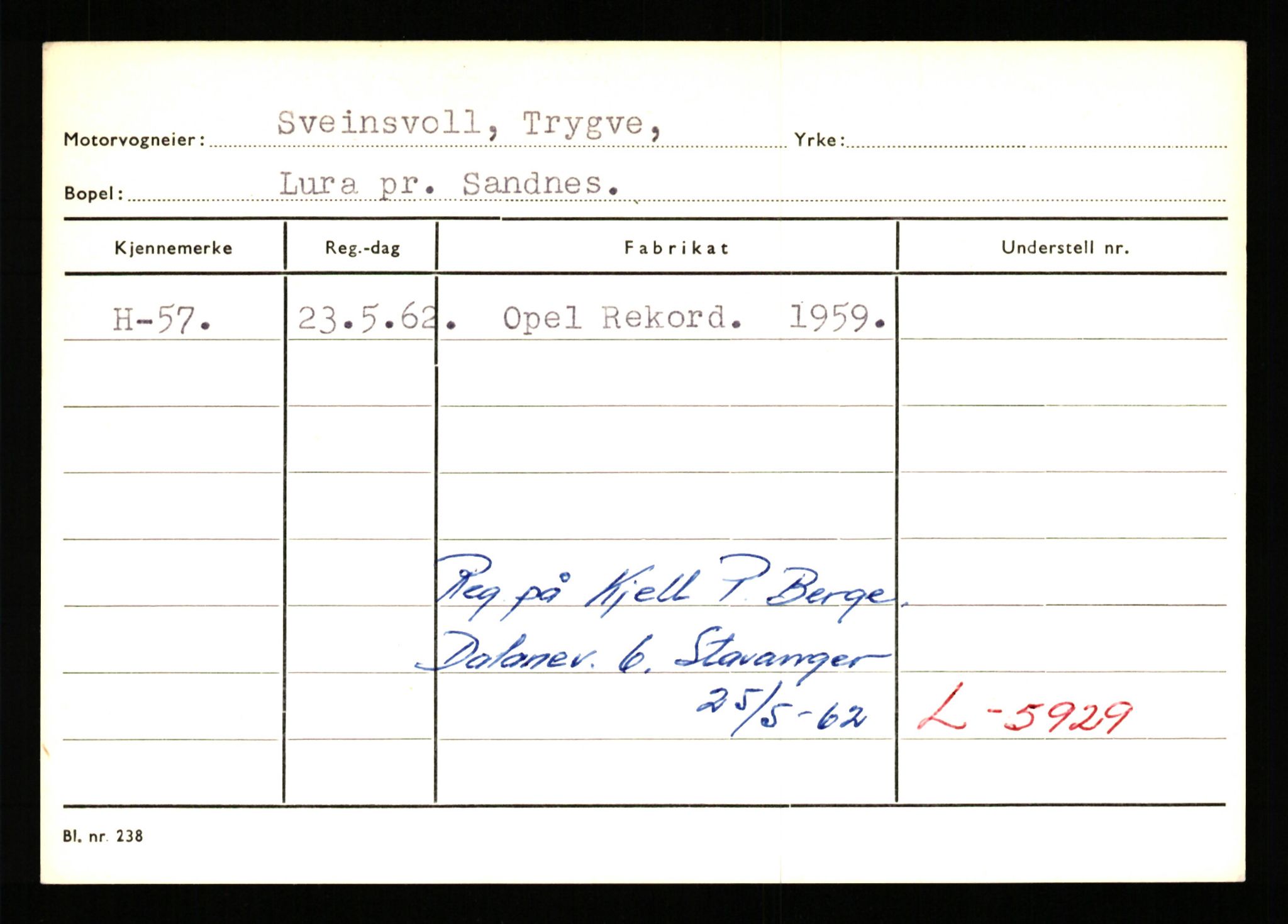 Stavanger trafikkstasjon, AV/SAST-A-101942/0/G/L0001: Registreringsnummer: 0 - 5782, 1930-1971, p. 49