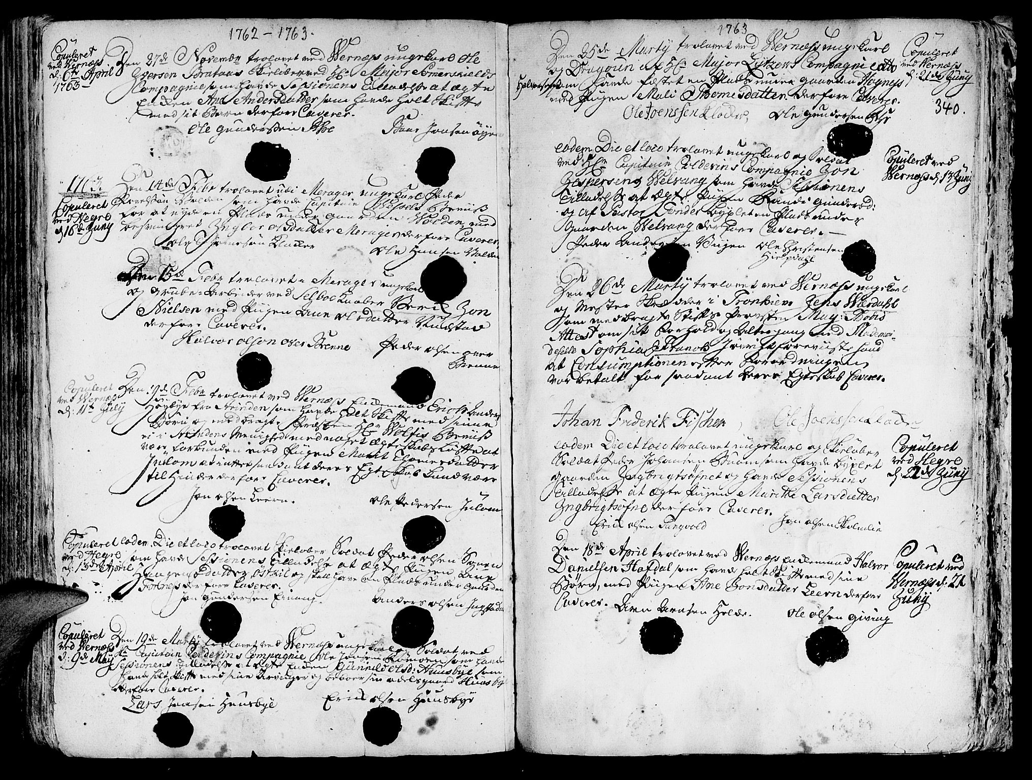 Ministerialprotokoller, klokkerbøker og fødselsregistre - Nord-Trøndelag, SAT/A-1458/709/L0057: Parish register (official) no. 709A05, 1755-1780, p. 340