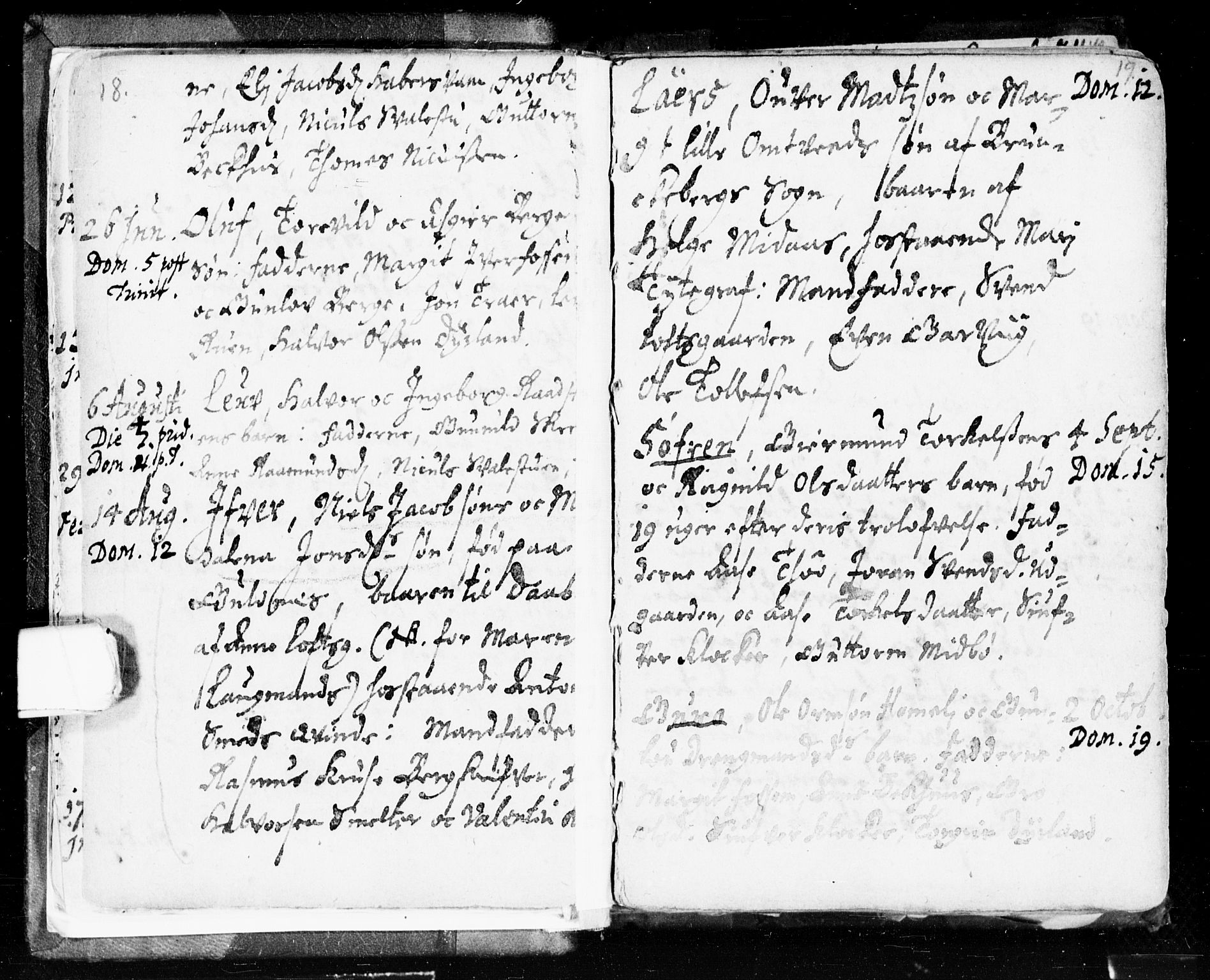 Seljord kirkebøker, AV/SAKO-A-20/F/Fa/L0002: Parish register (official) no. I 2, 1689-1713, p. 18-19