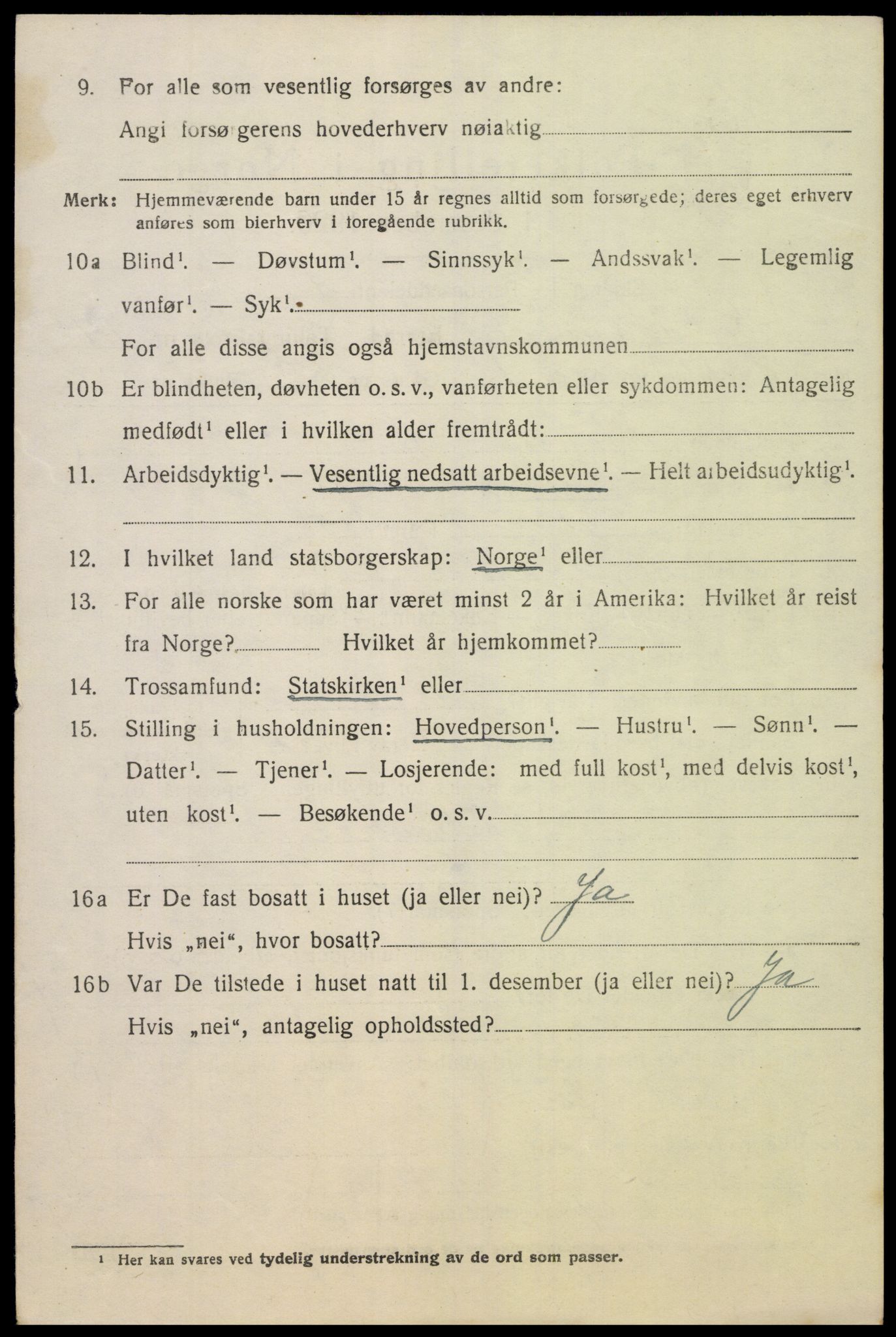 SAK, 1920 census for Sør-Audnedal, 1920, p. 5154