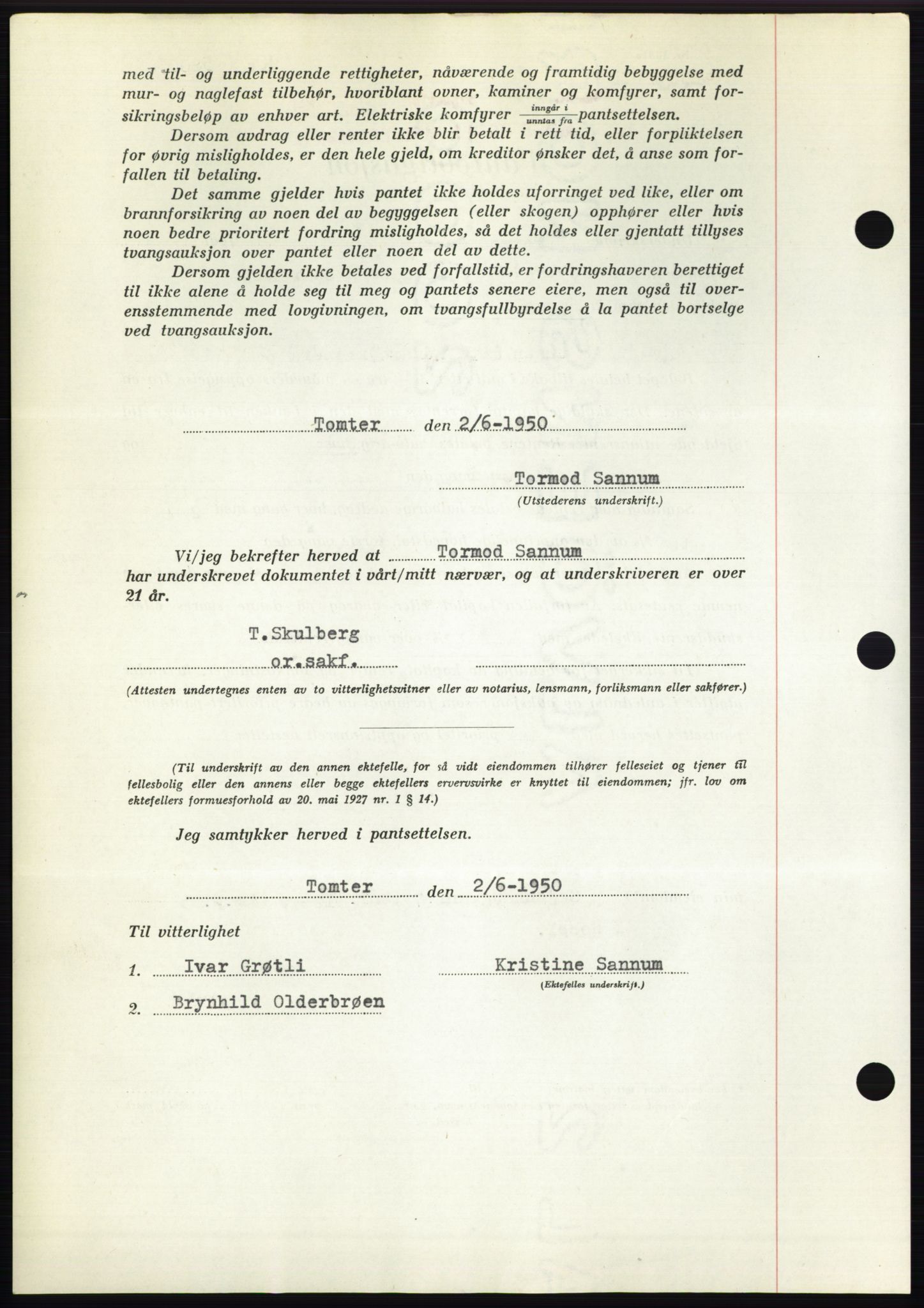 Moss sorenskriveri, AV/SAO-A-10168: Mortgage book no. B24, 1950-1950, Diary no: : 1644/1950