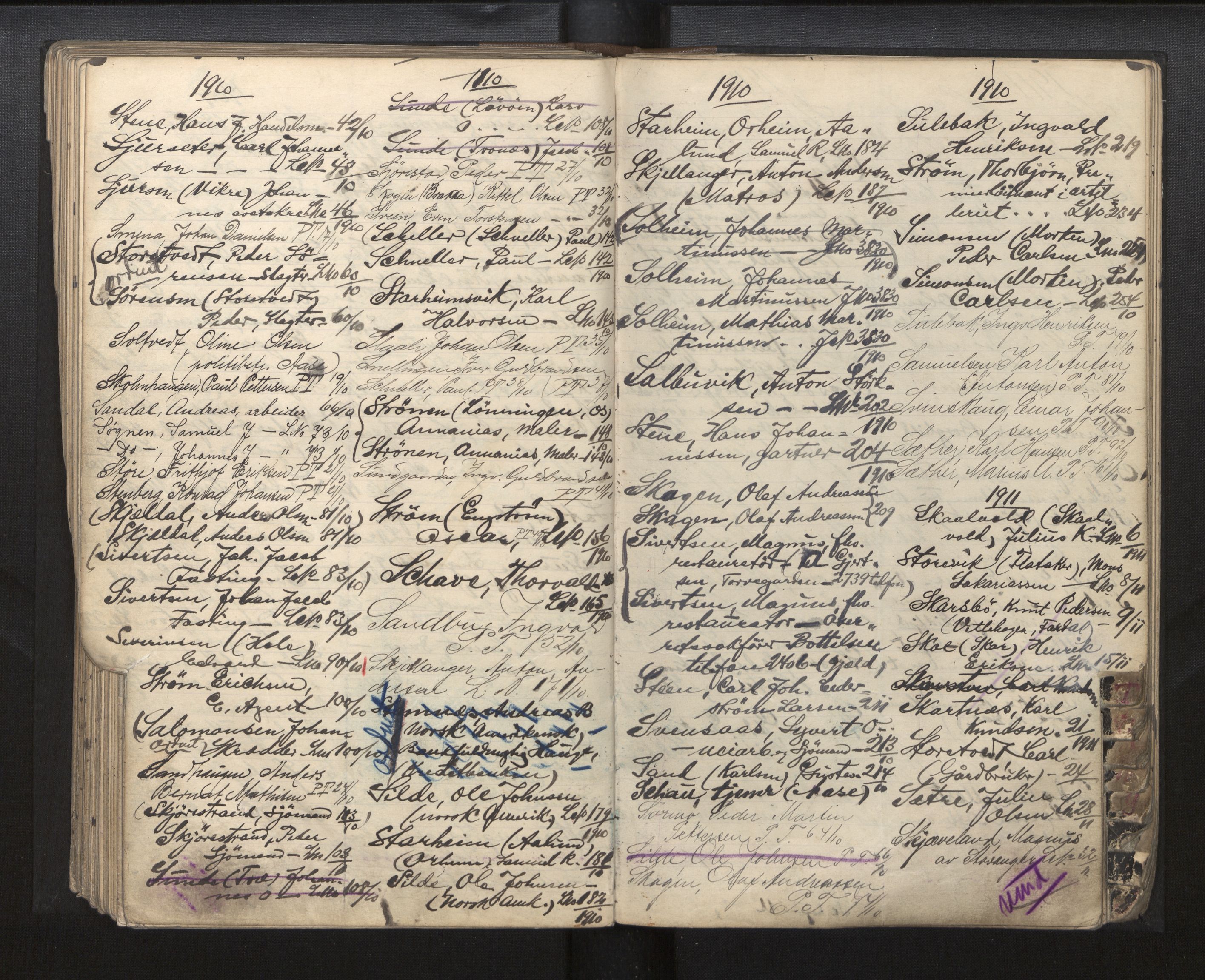 Bergen politikammer / politidistrikt, AV/SAB-A-60401/J.a/J.ac/L0002: Emigrantforbudsregister, 1894-1920