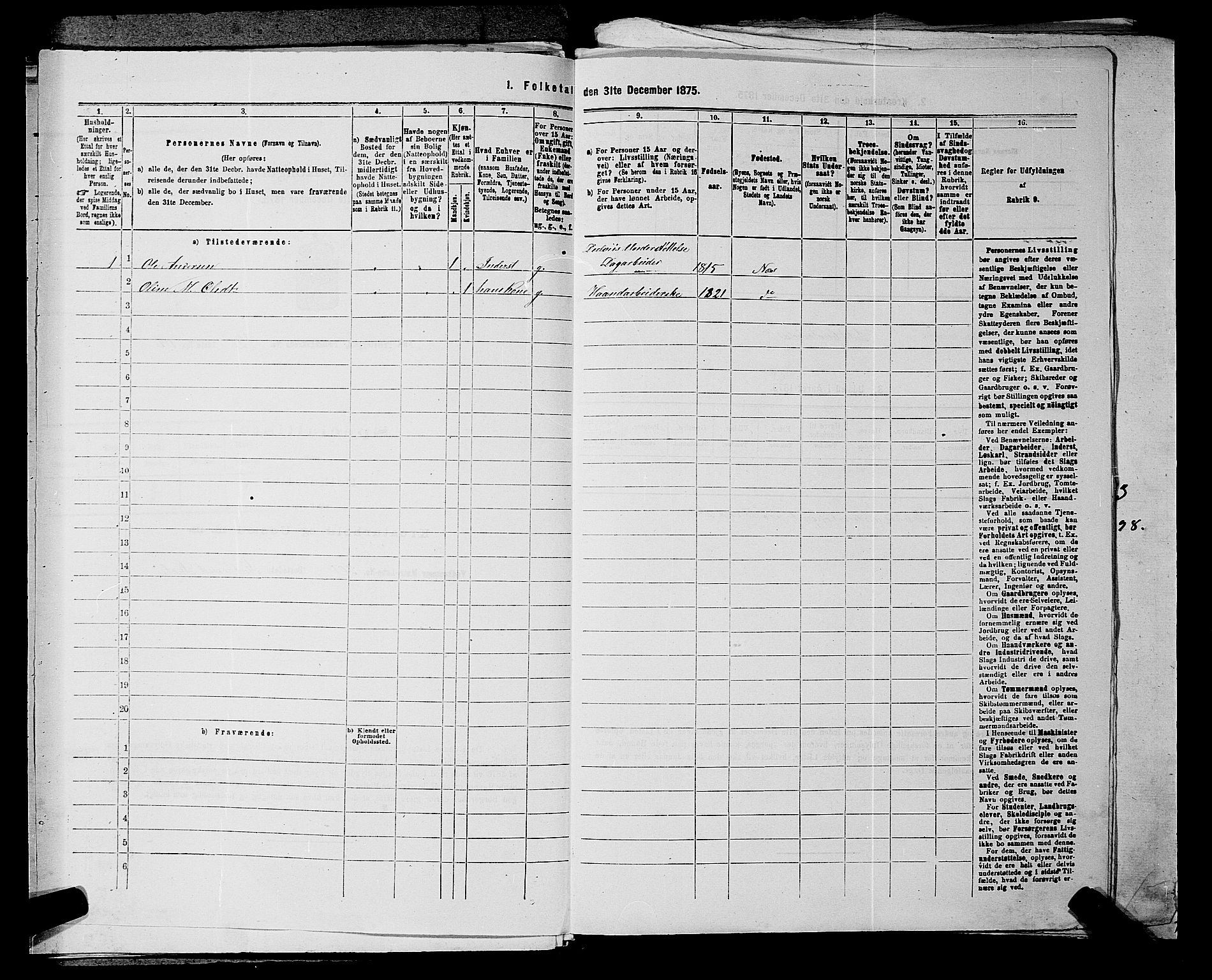 RA, 1875 census for 0236P Nes, 1875, p. 2272