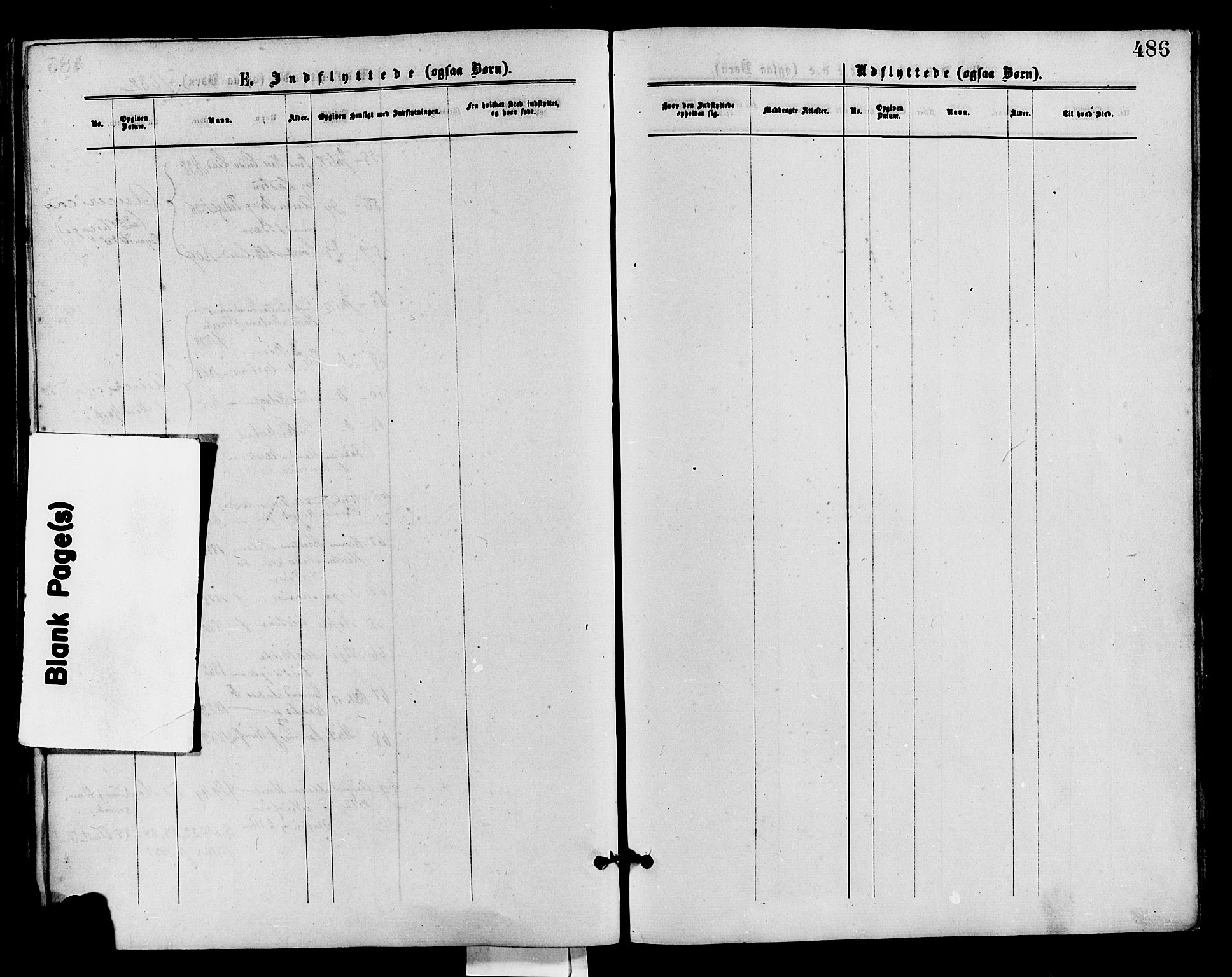 Barbu sokneprestkontor, AV/SAK-1111-0003/F/Fa/L0001: Parish register (official) no. A 1 /1, 1878-1883, p. 486