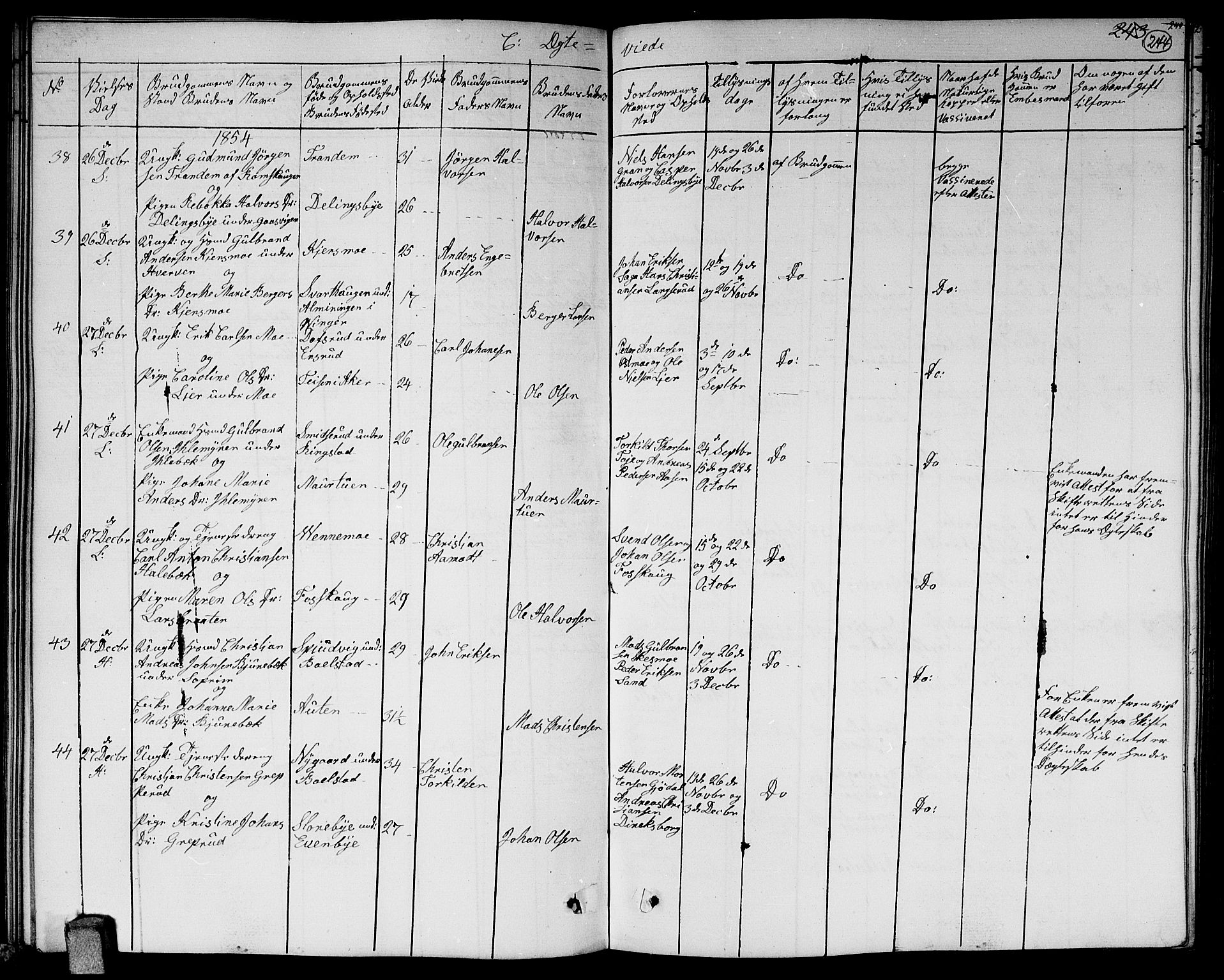 Høland prestekontor Kirkebøker, AV/SAO-A-10346a/G/Ga/L0004: Parish register (copy) no. I 4, 1854-1862, p. 244
