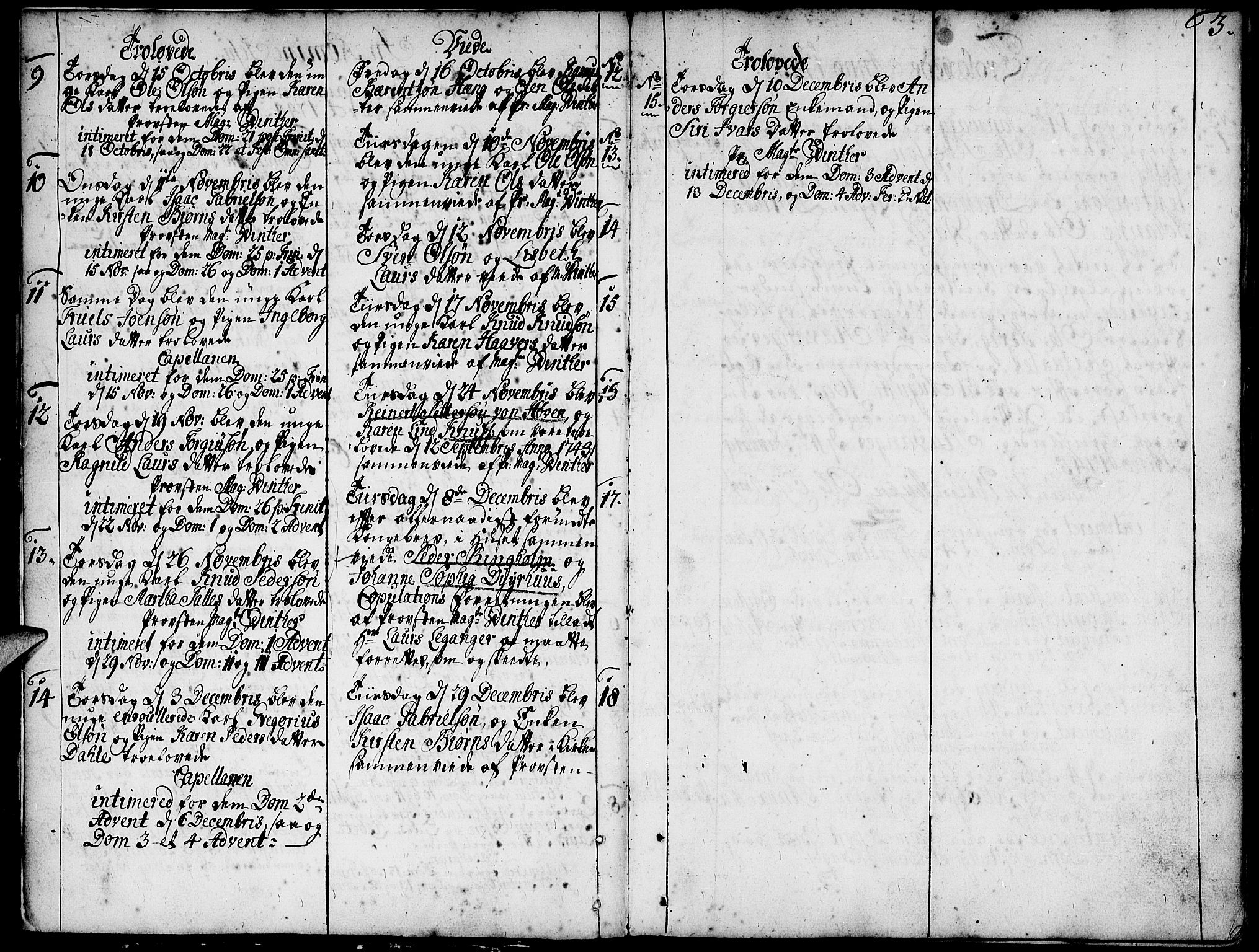 Domkirken sokneprestkontor, SAST/A-101812/001/30/30BA/L0004: Parish register (official) no. A 4, 1744-1782, p. 3