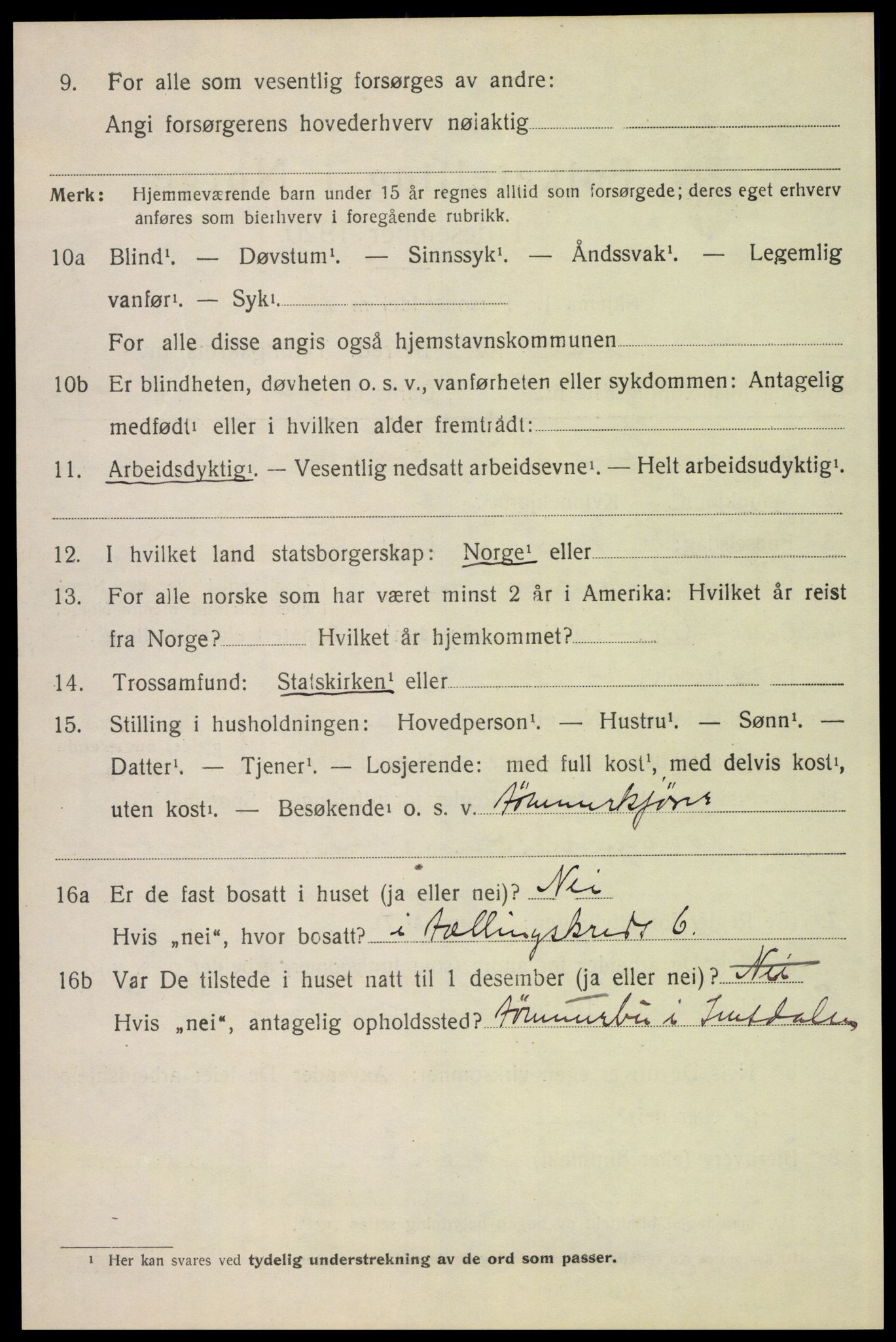 SAH, 1920 census for Stor-Elvdal, 1920, p. 4911