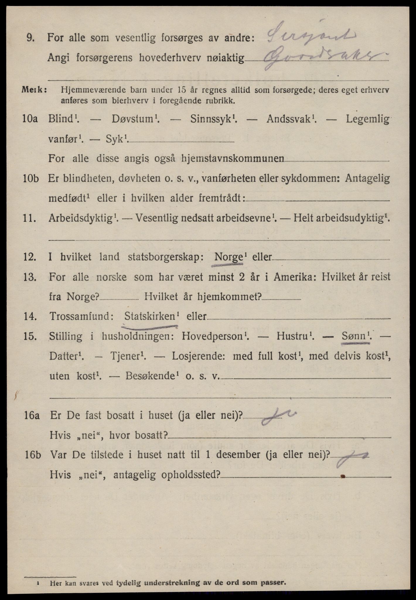 SAT, 1920 census for Fræna, 1920, p. 4530