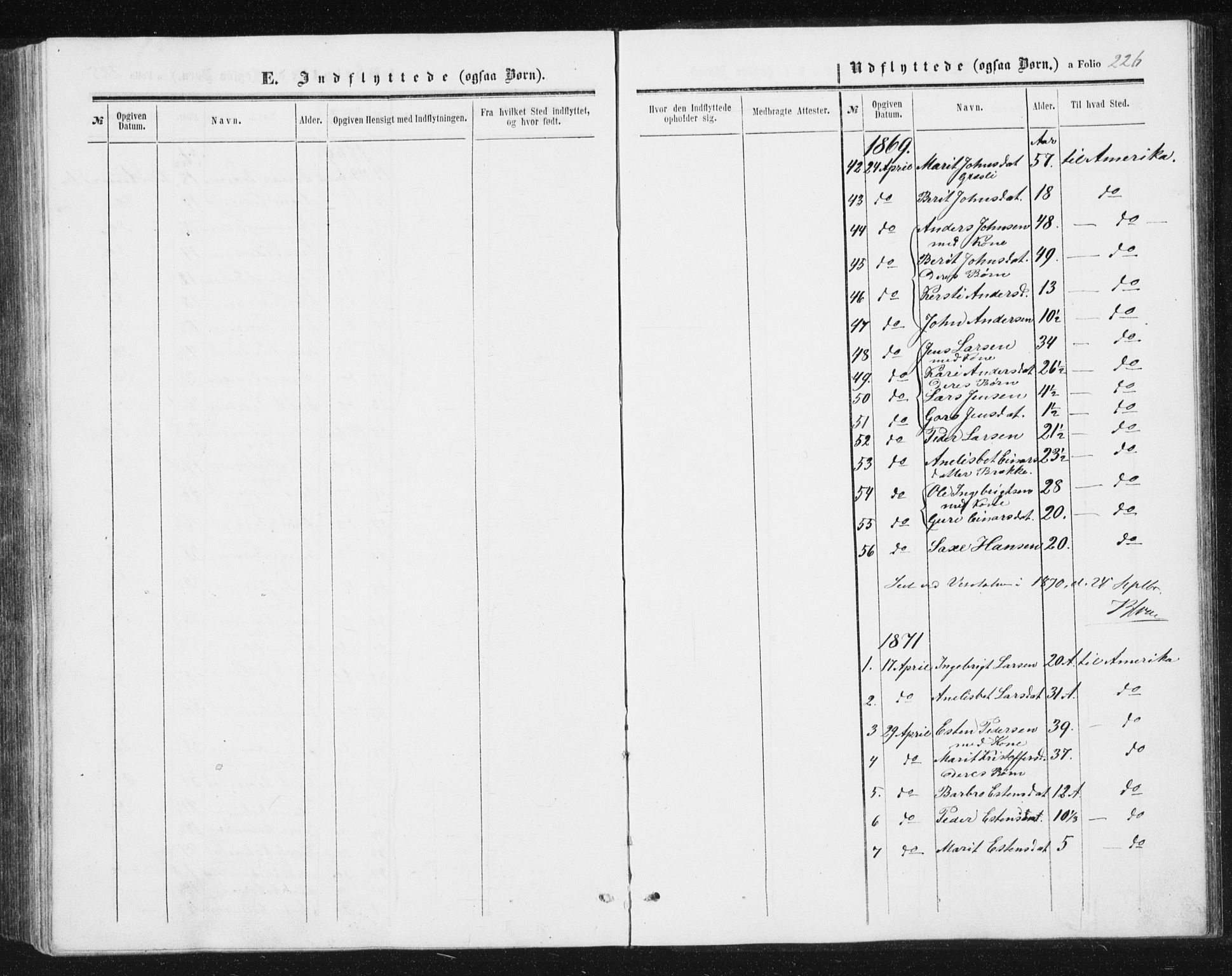 Ministerialprotokoller, klokkerbøker og fødselsregistre - Sør-Trøndelag, SAT/A-1456/698/L1166: Parish register (copy) no. 698C03, 1861-1887, p. 226