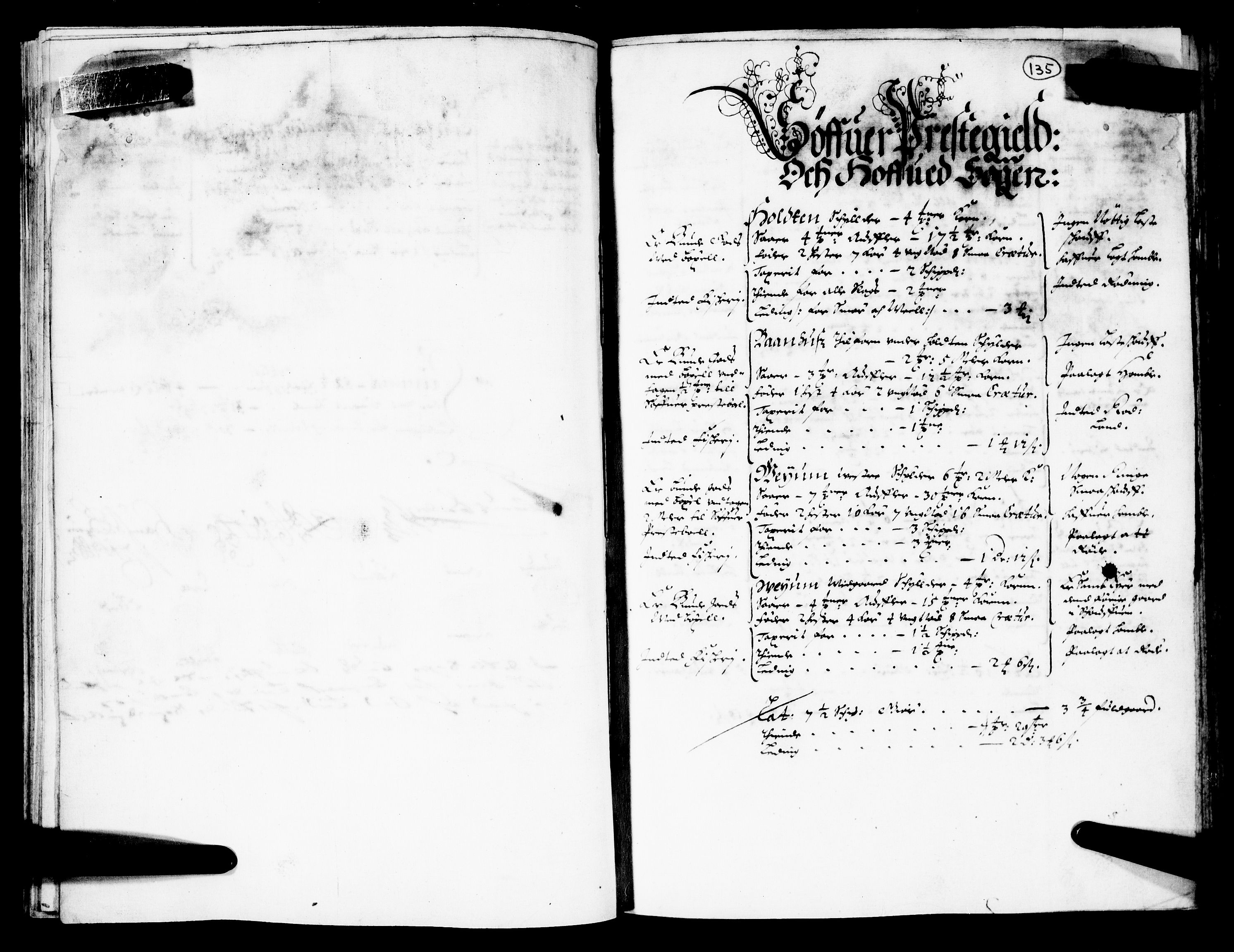 Rentekammeret inntil 1814, Realistisk ordnet avdeling, RA/EA-4070/N/Nb/Nba/L0026: Nedre og Øvre Telemark fogderi, 1667, p. 134b-135a