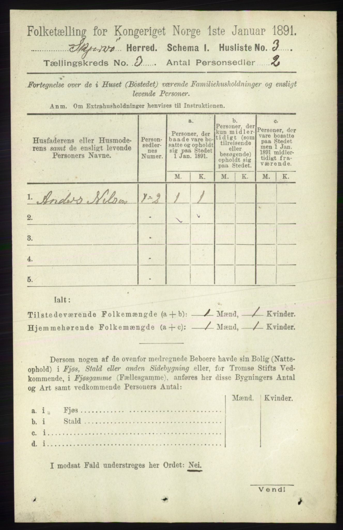 RA, 1891 census for 1941 Skjervøy, 1891, p. 1795