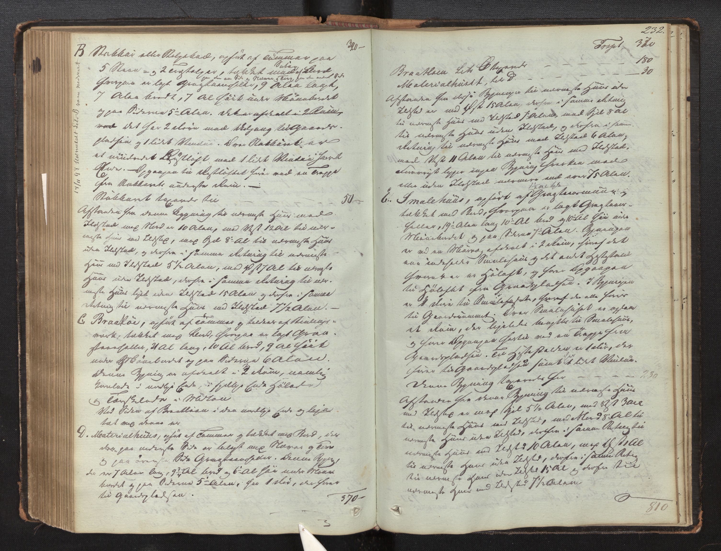 Lensmannen i Luster, AV/SAB-A-29301/0012/L0002: Branntakstprotokoll, 1846-1868, p. 231b-232a