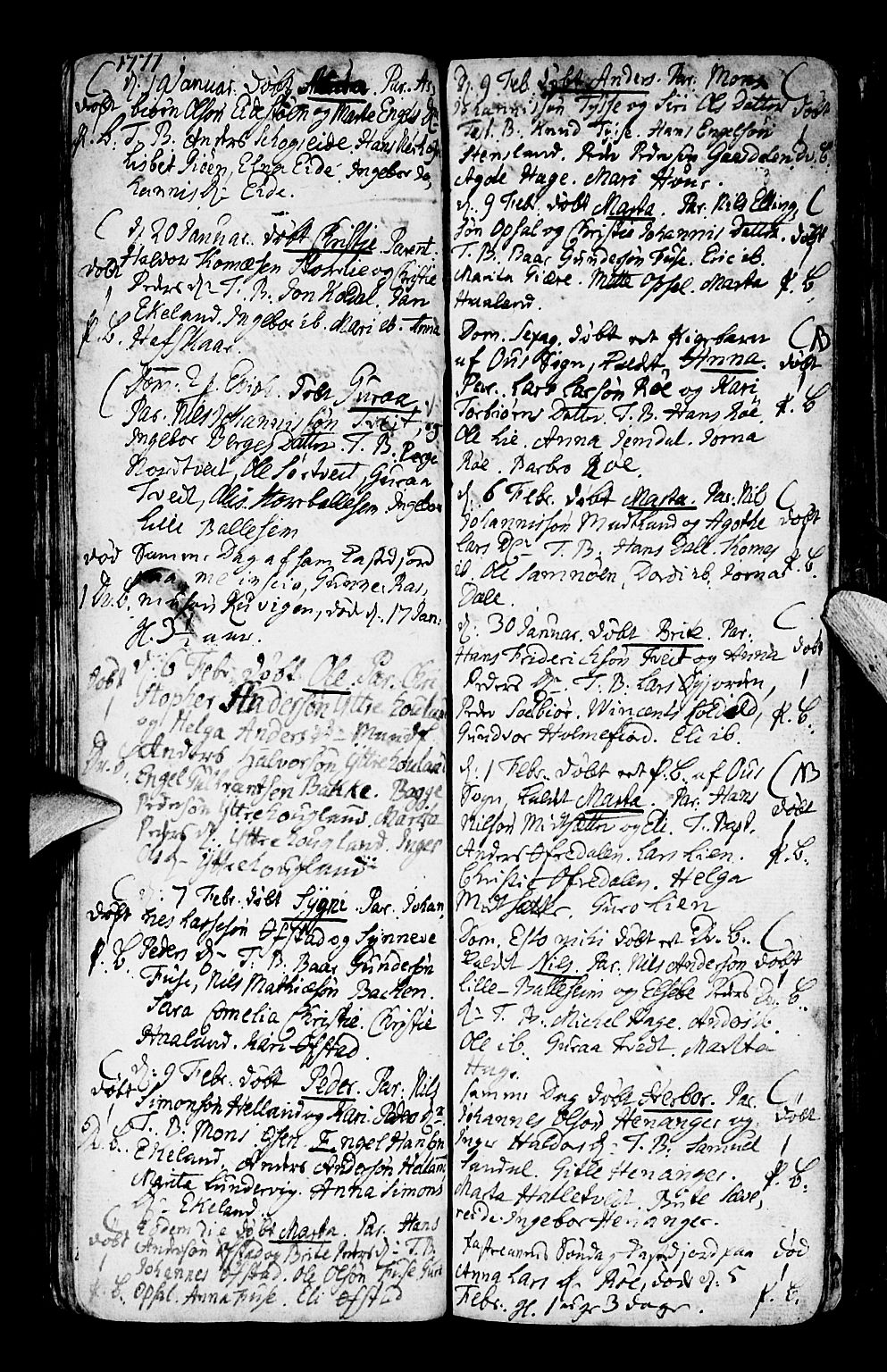 Os sokneprestembete, SAB/A-99929: Parish register (official) no. A 9, 1766-1779, p. 53
