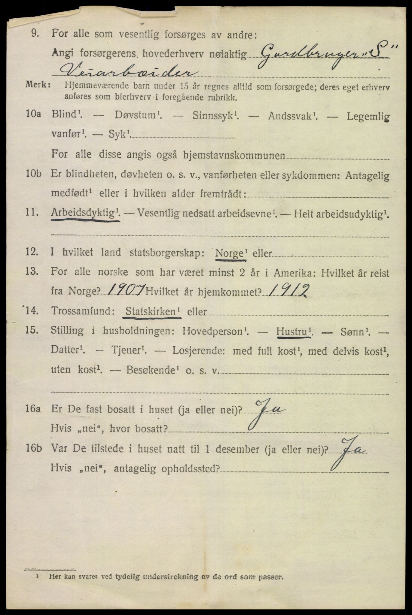 SAK, 1920 census for Konsmo, 1920, p. 1395