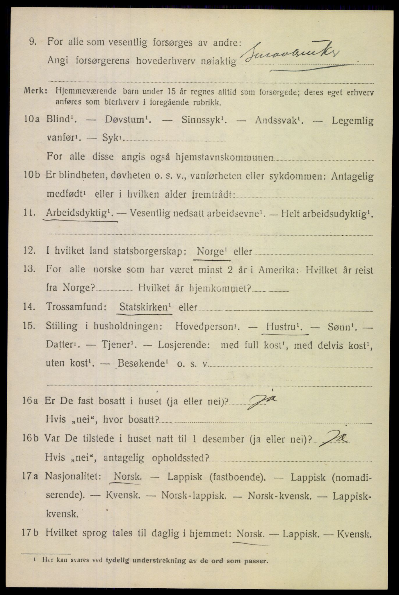 SAT, 1920 census for Lødingen, 1920, p. 5682