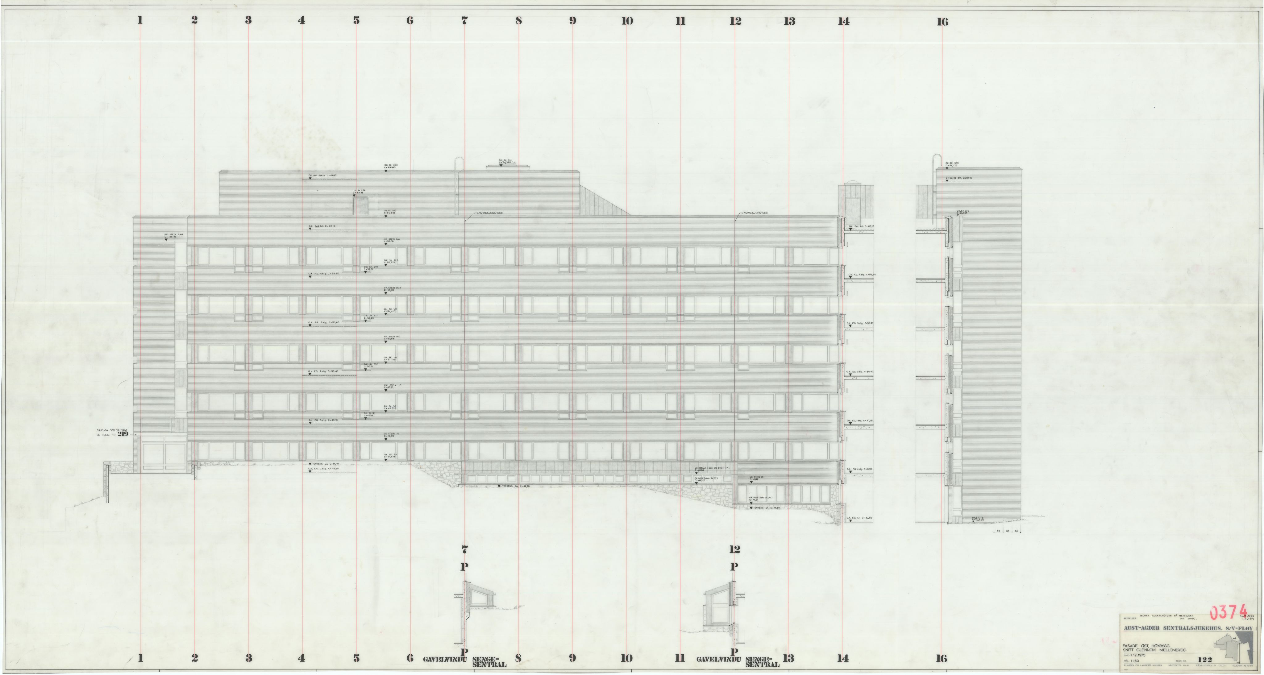 Eliassen og Lambertz-Nilssen Arkitekter, AAKS/PA-2983/T/T03/L0002: Tegningskogger 374, 1974-1978, p. 20