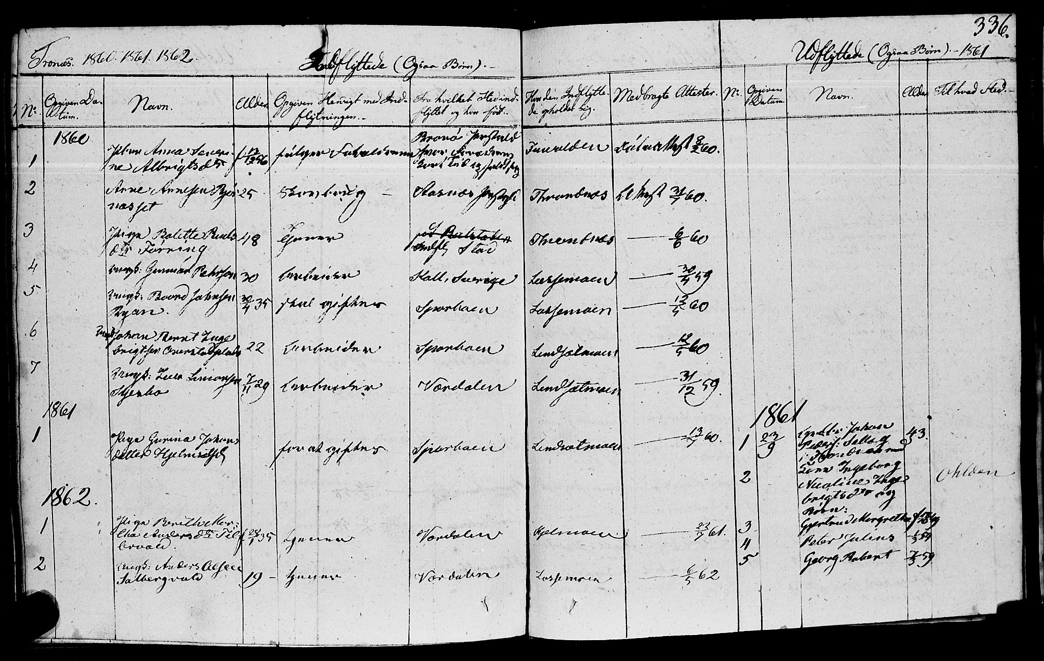 Ministerialprotokoller, klokkerbøker og fødselsregistre - Nord-Trøndelag, SAT/A-1458/762/L0538: Parish register (official) no. 762A02 /2, 1833-1879, p. 336