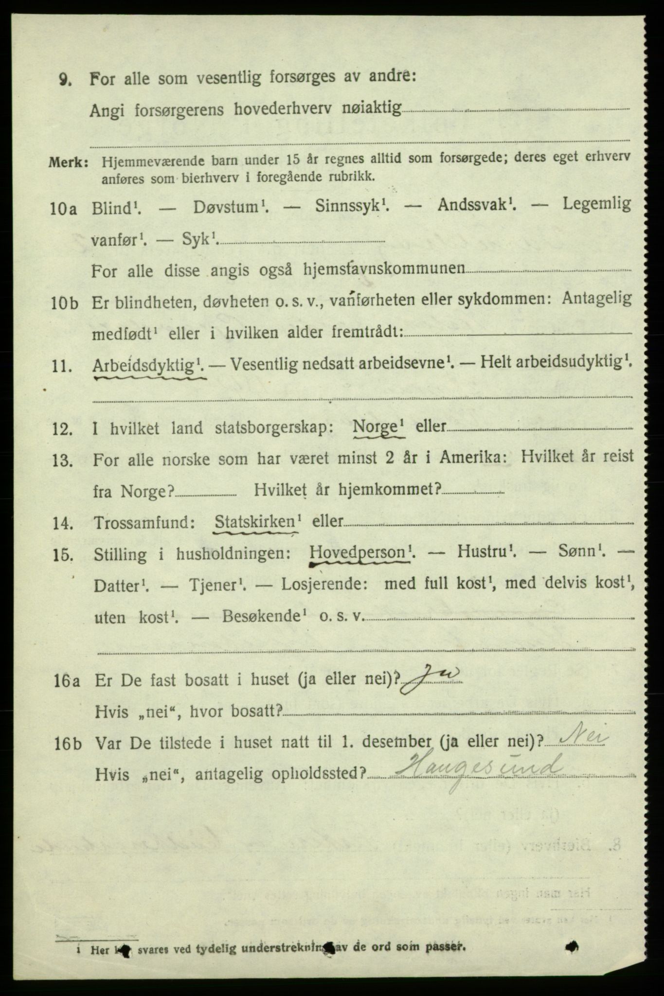 SAB, 1920 census for Varaldsøy, 1920, p. 748