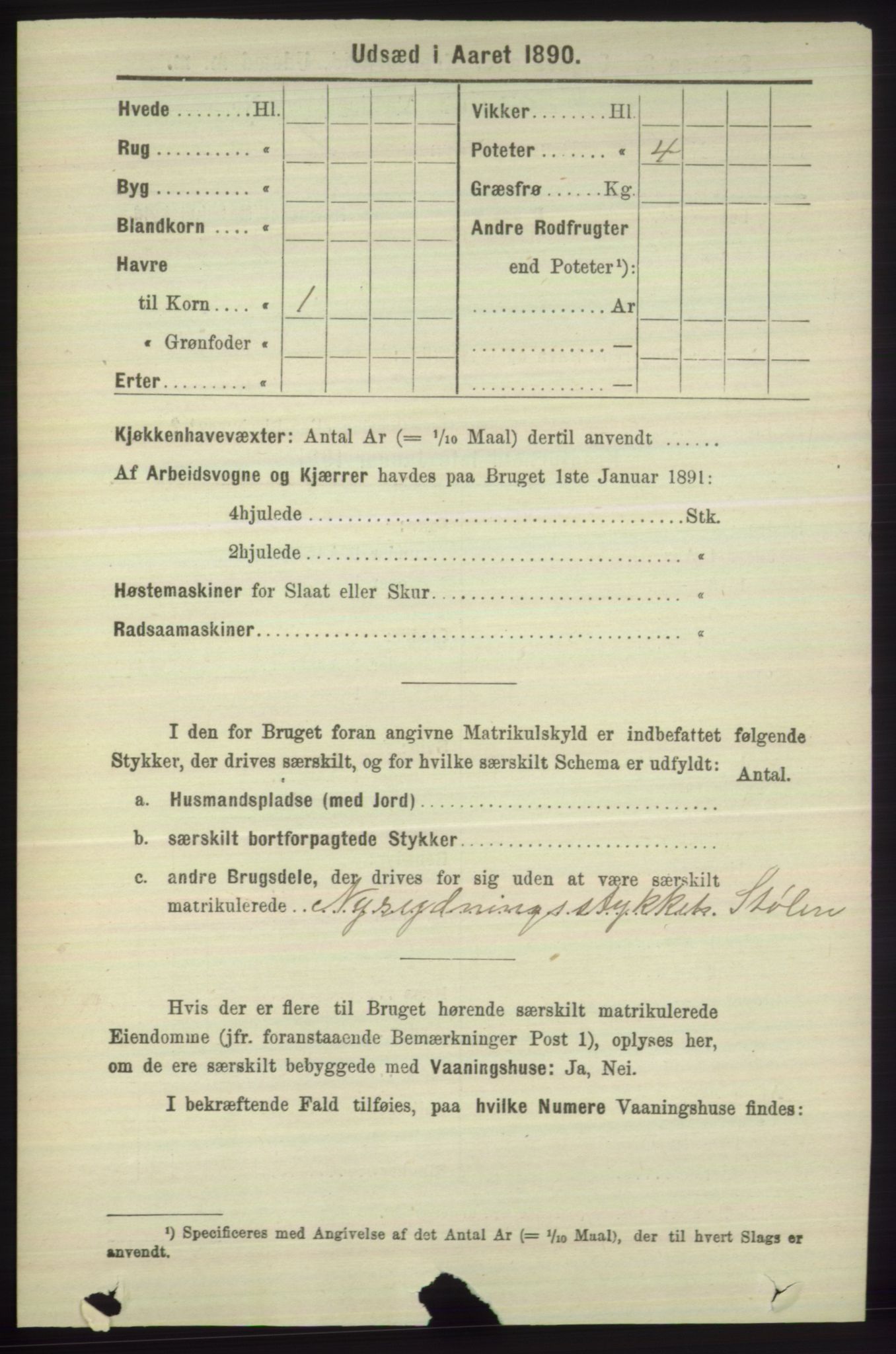 RA, 1891 census for 1246 Fjell, 1891, p. 4759